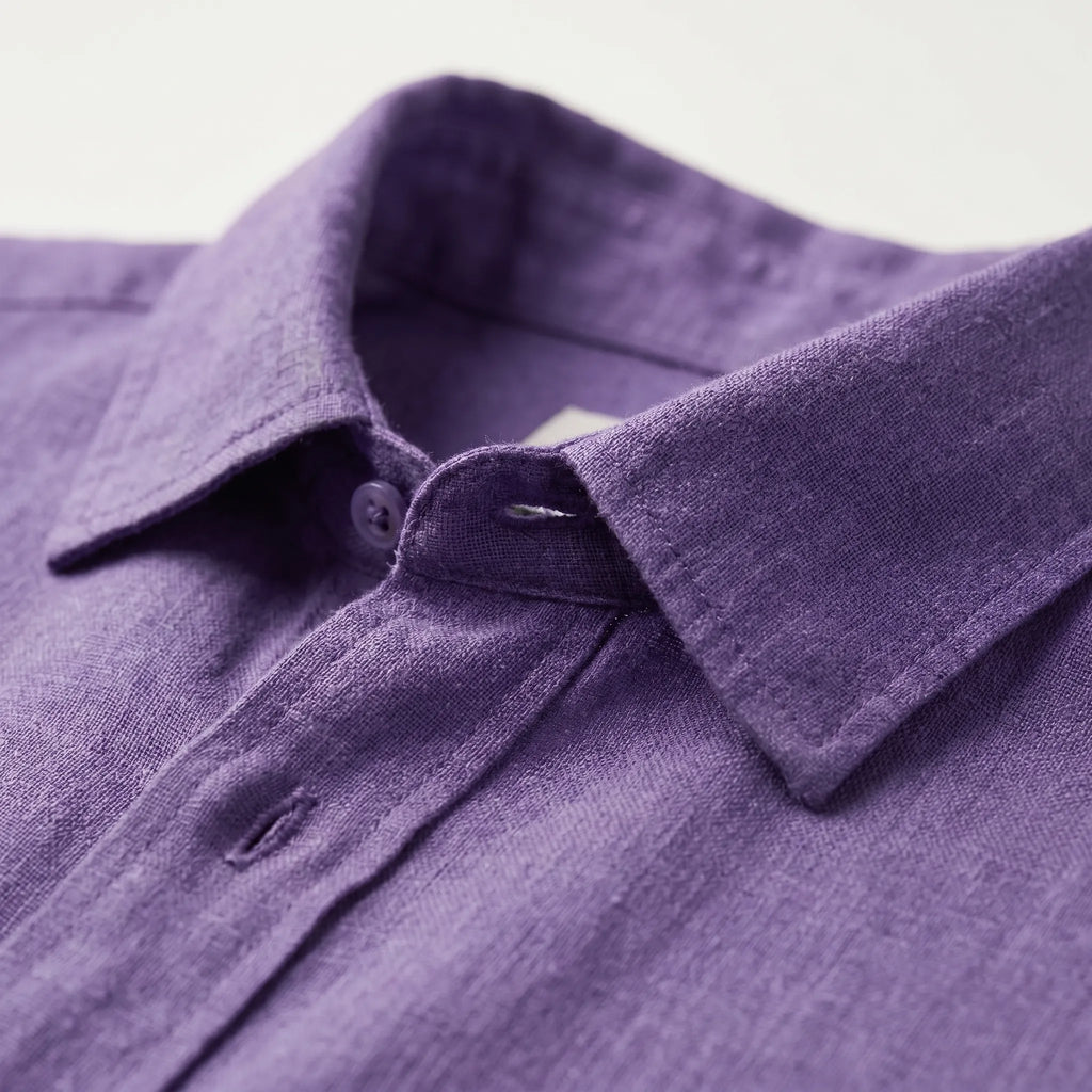 Sartorix™ -  Men's Textured Long-Sleeve Shirt -  Smart-Casual Office Days