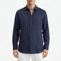 Sartorix™ -  Men's Textured Long-Sleeve Shirt -  Smart-Casual Office Days