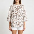 Savanyx™ -  Relaxed Animal Print Blouse -  Casual Daywear