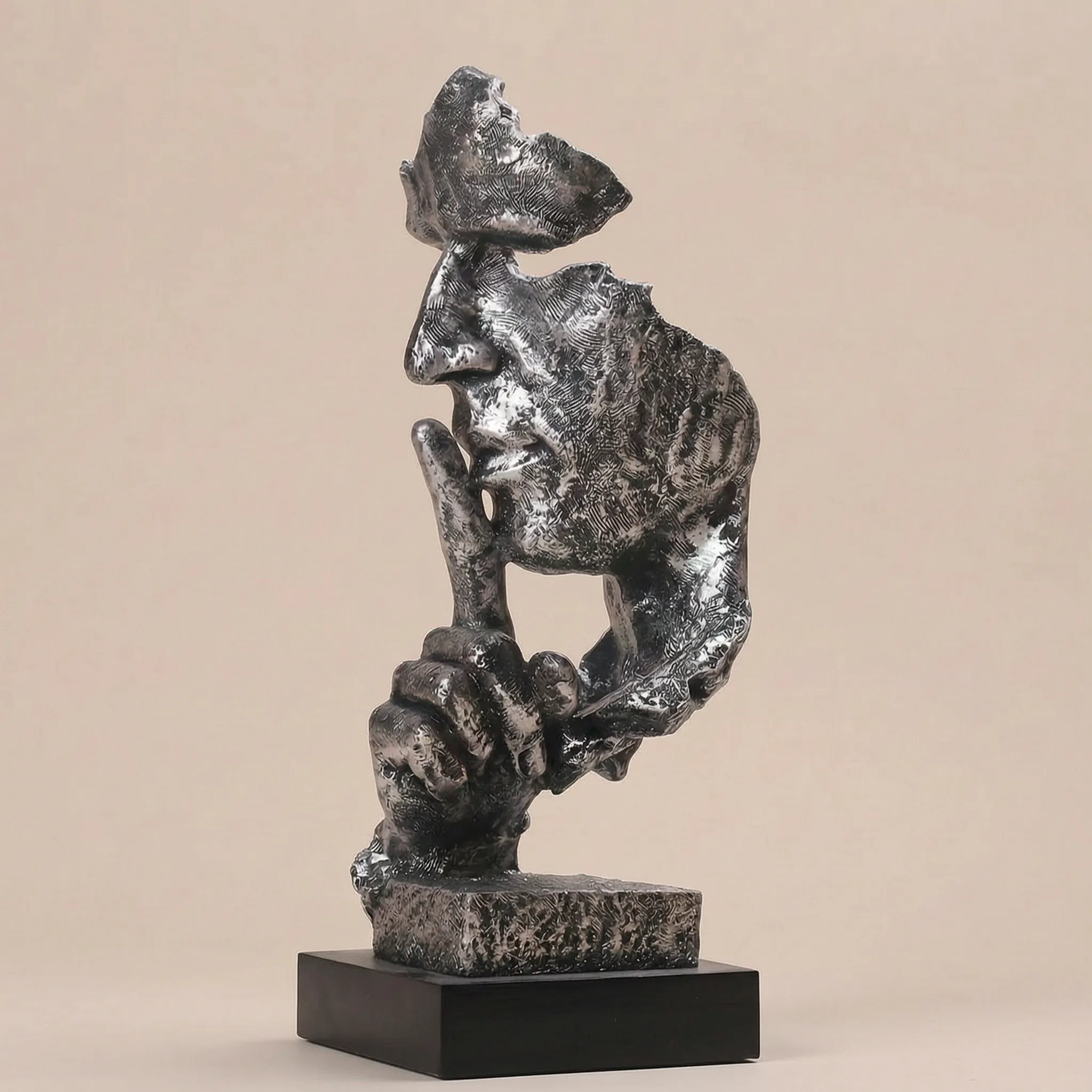 Silensia™ -  Abstract Face Sculpture -  Shelf Styling