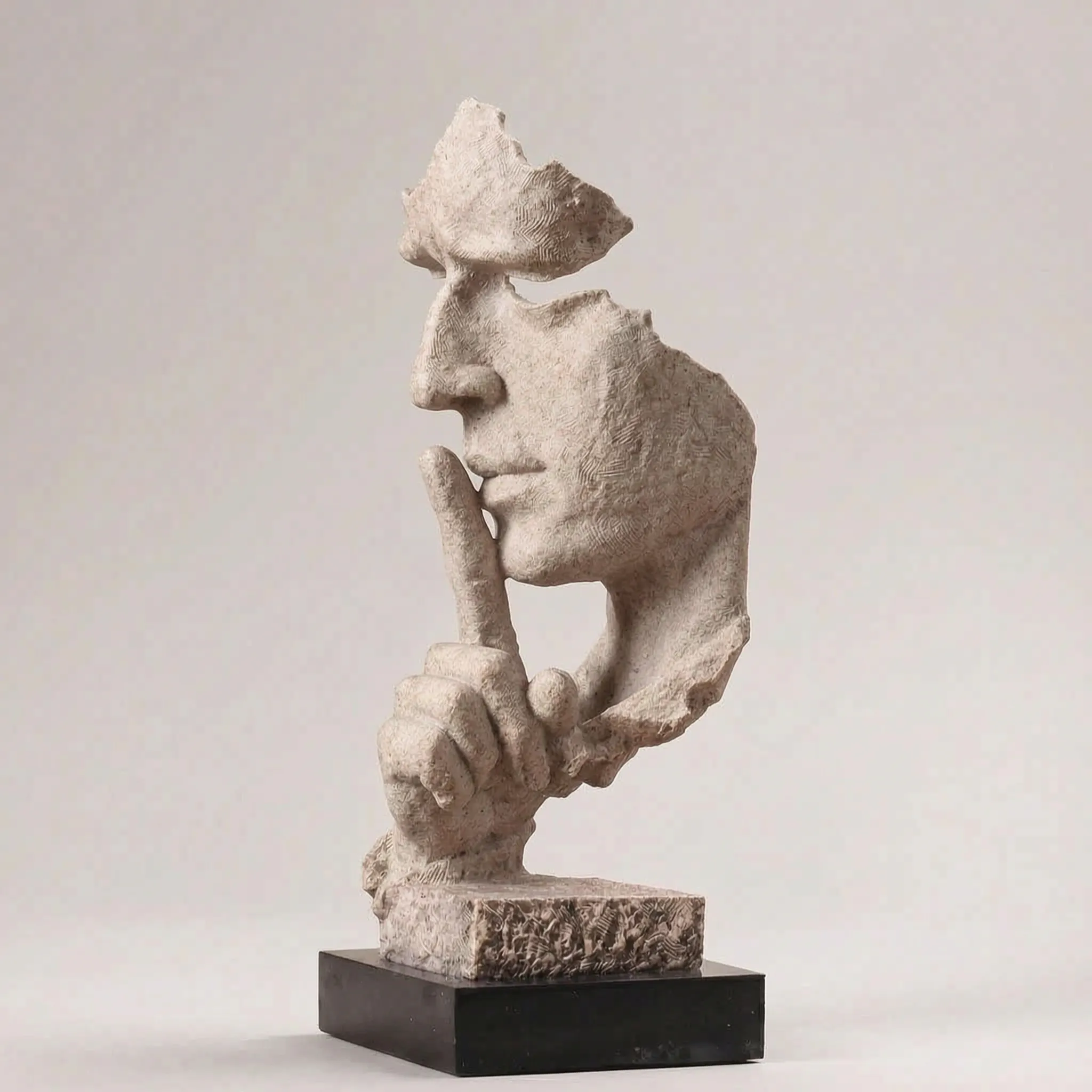 Silensia™ -  Abstract Face Sculpture -  Shelf Styling