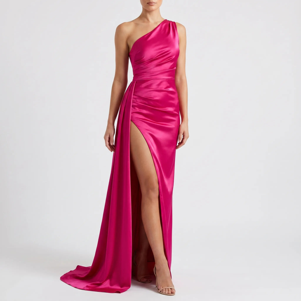Sirelia™ -  Formal One-Shoulder Maxi Dress -  Formal Evening Events