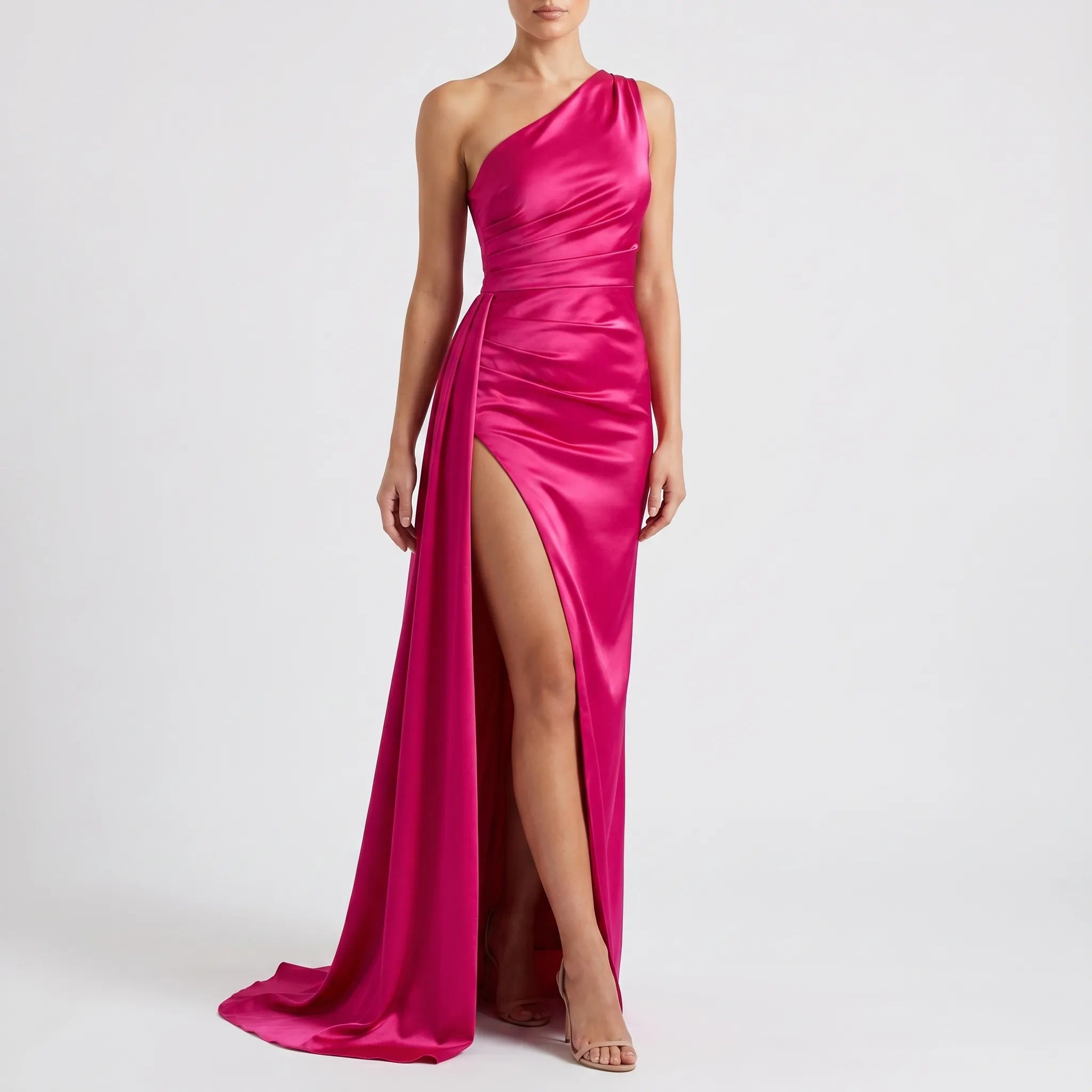 Sirelia™ -  Formal One-Shoulder Maxi Dress -  Formal Evening Events