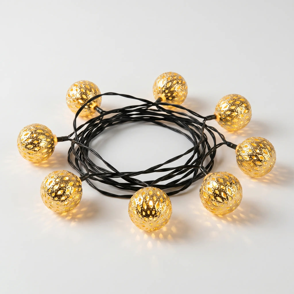 Solareve™ -  Moroccan Style String Lights -  Hanging On Fences