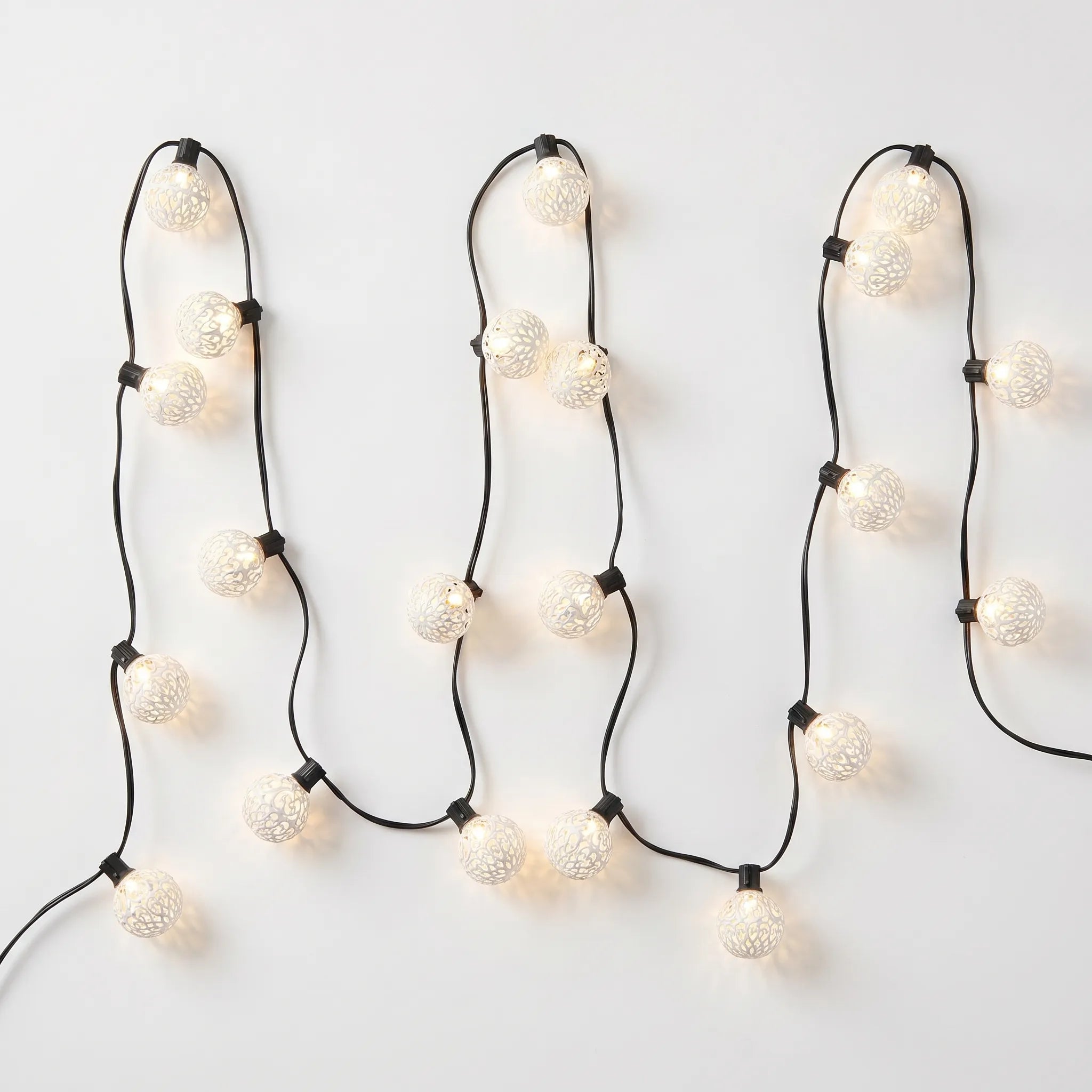 Solareve™ -  Moroccan Style String Lights -  Hanging On Fences