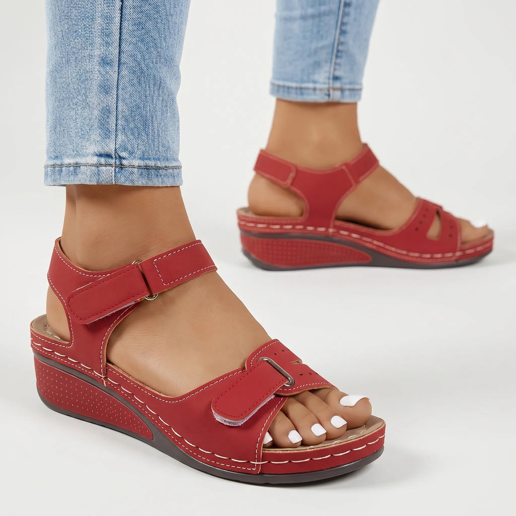 Solhaven™ -  Casual Adjustable Wedge Sandals -  Everyday Walking