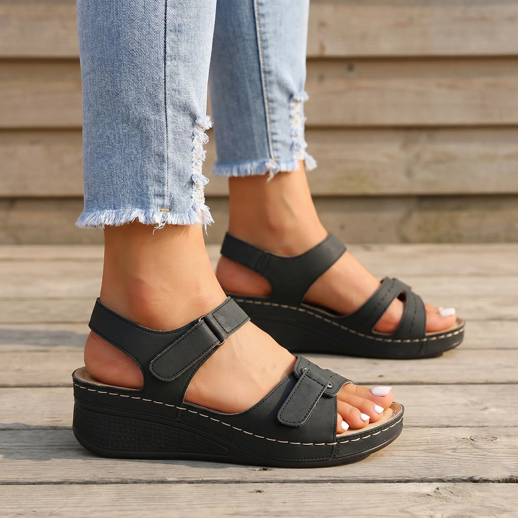 Solinta™ -  Women's Wedge Sandals -  Casual City Walking