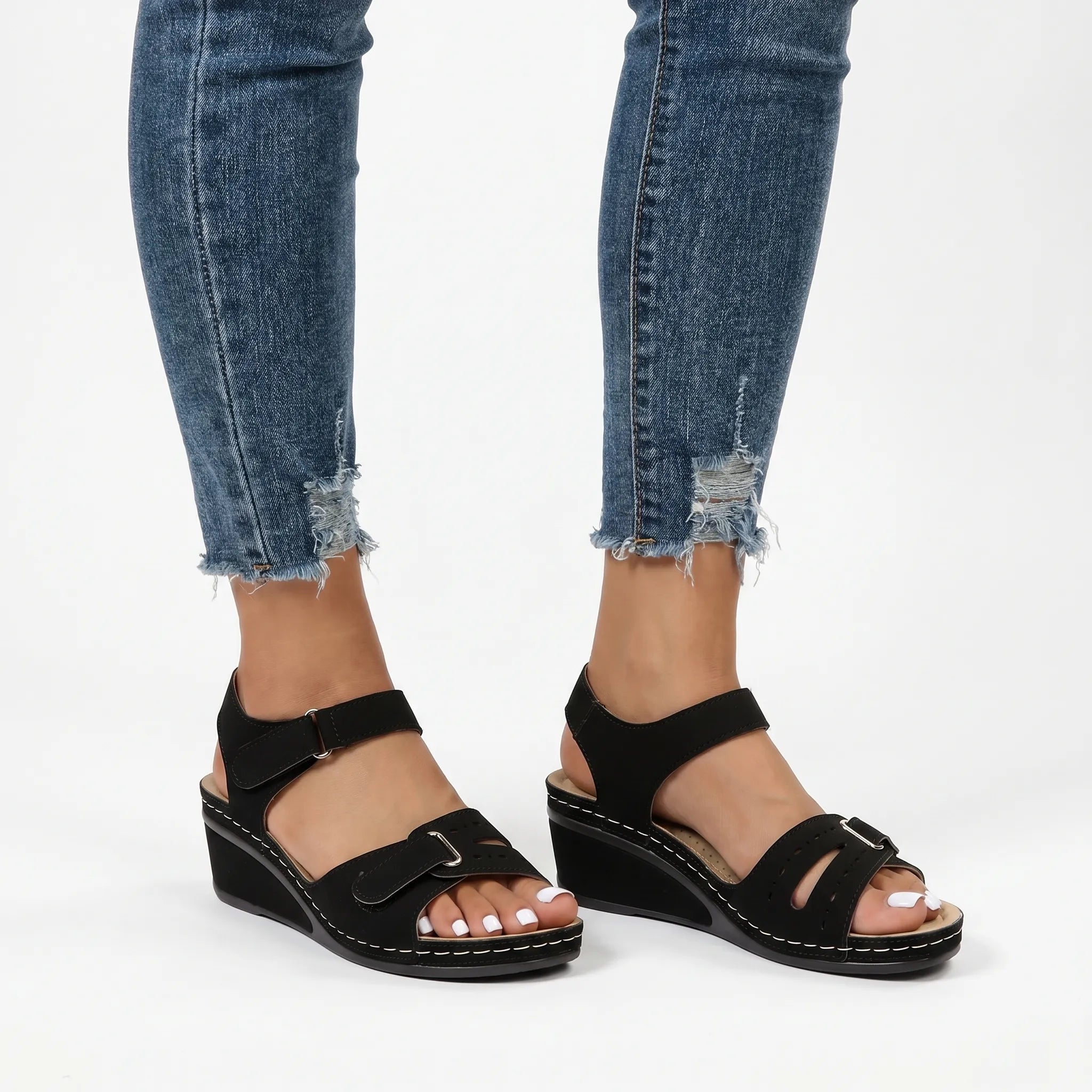 Solinta™ -  Women's Wedge Sandals -  Casual City Walking