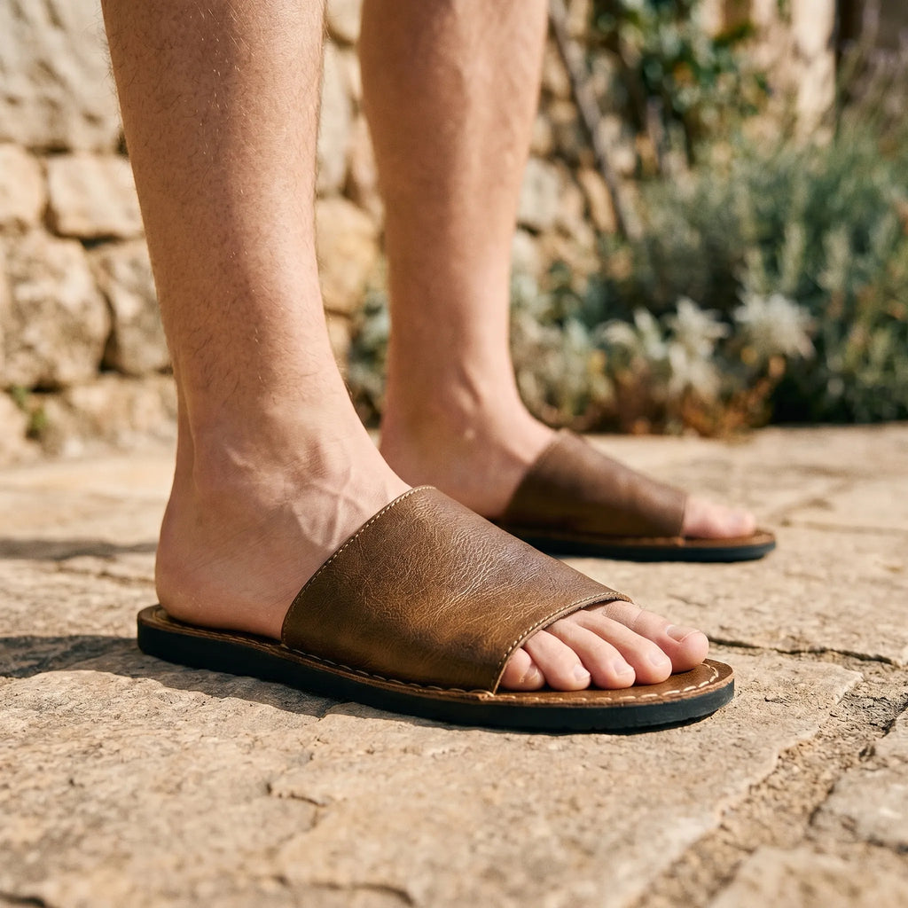 Solrio™ -  Minimalist Slip-On Sandals -  Warm Weather Wear