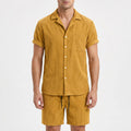 Solvay™ -  Men's Textured Summer Set -  Casual Daytime Wear