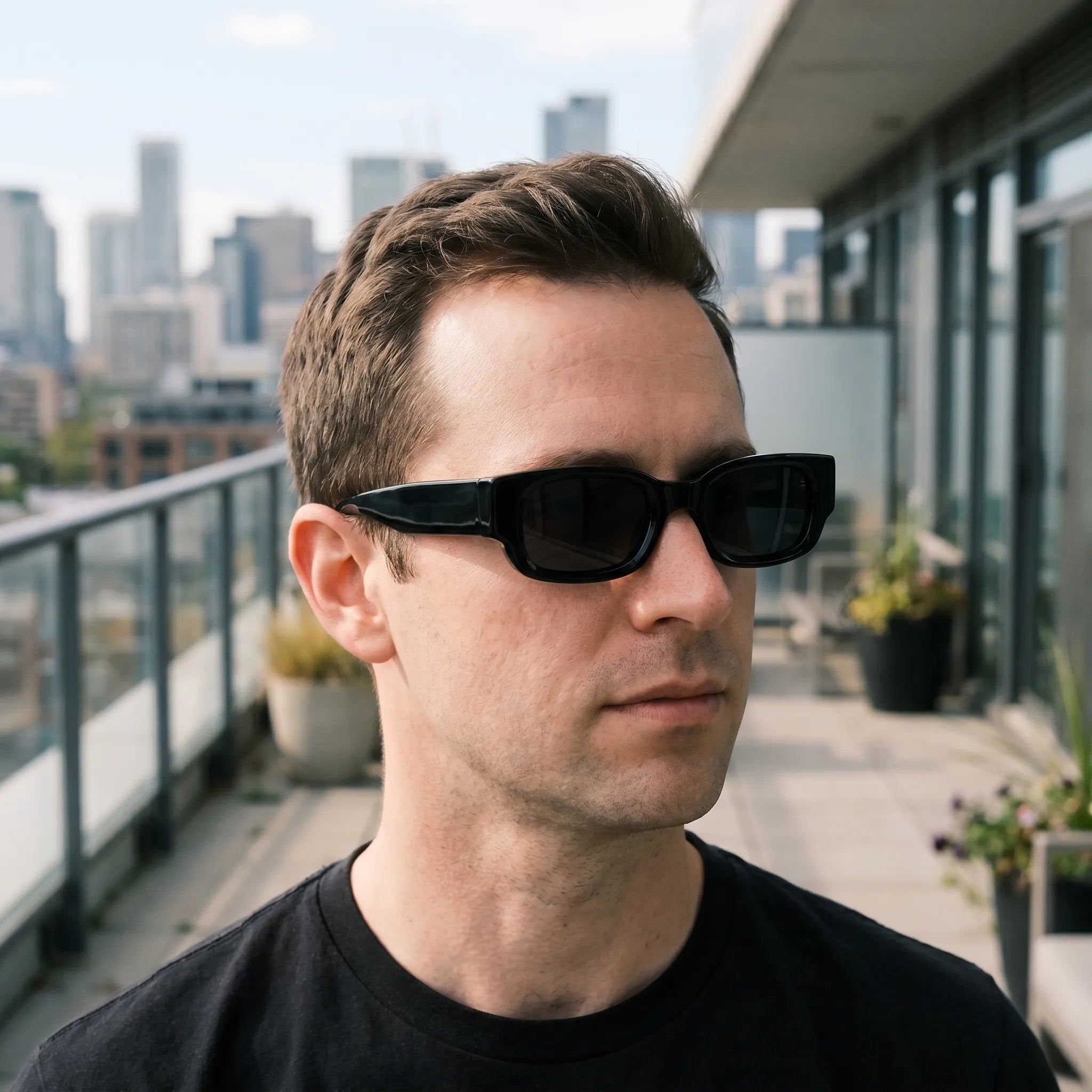 Sombris™ -  Rectangular Polarized Sunglasses -  Driving In Glare