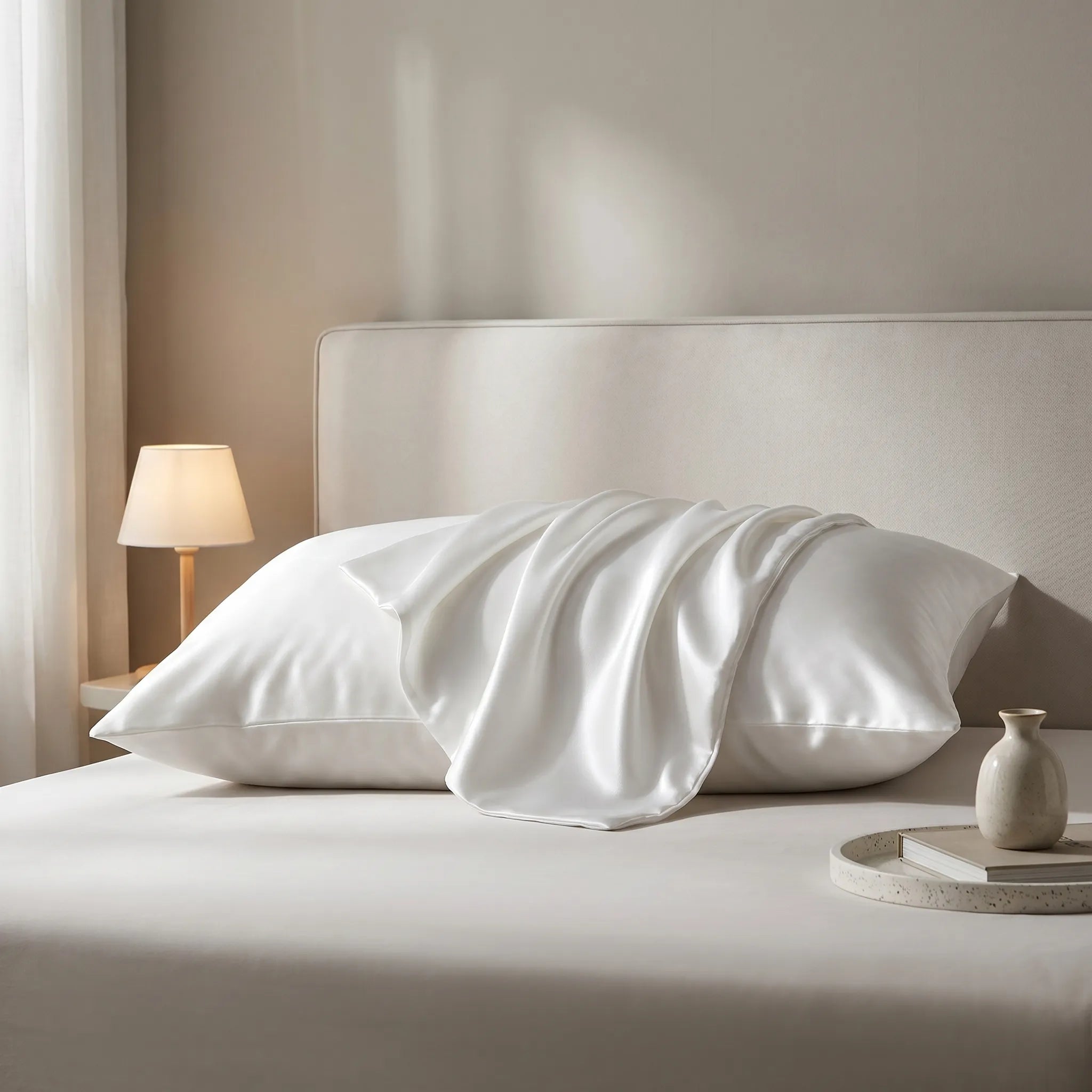 Somniq™ -  Smooth Lustrous Pillowcase -  Restful Nighttime Sleep