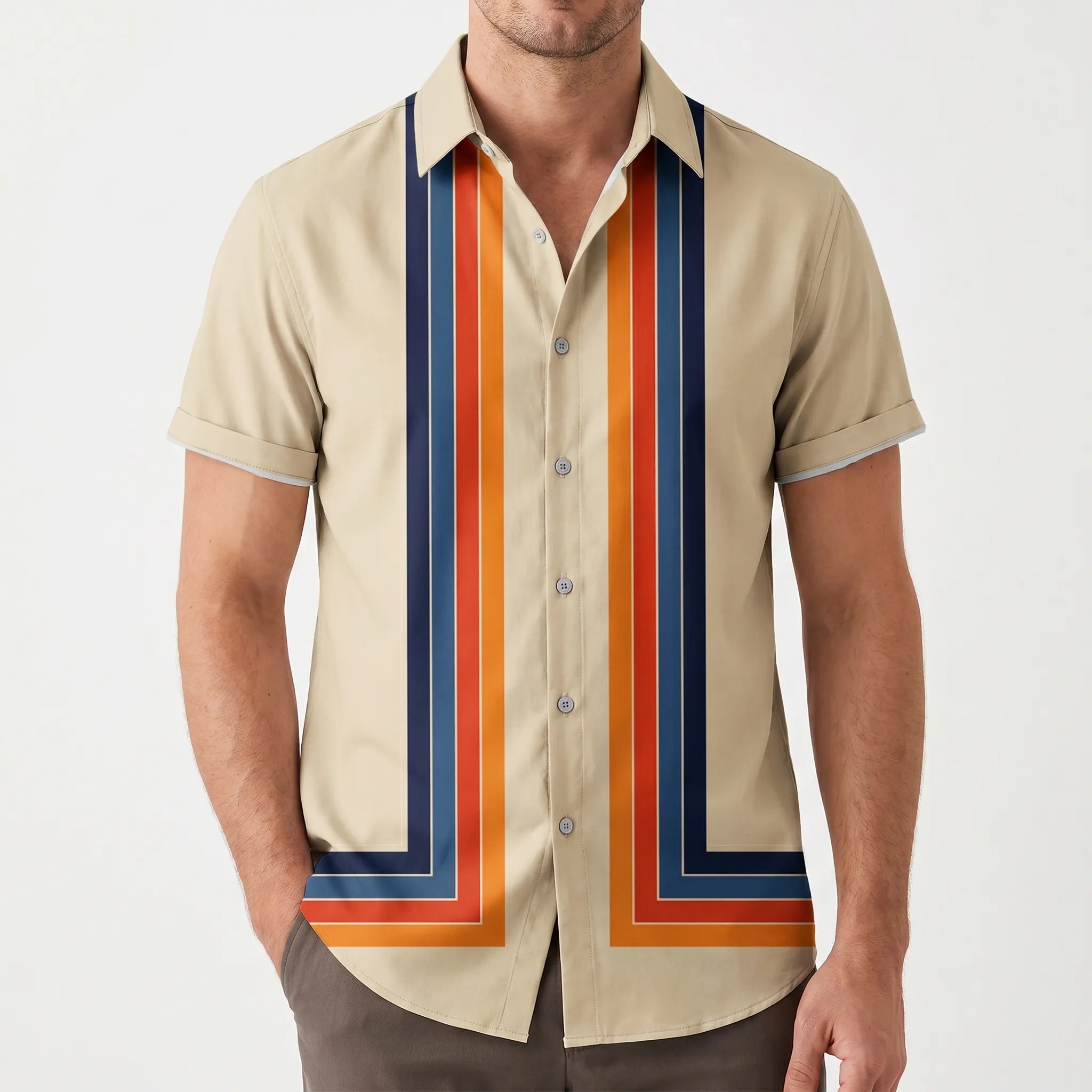 Striox™ -  Men's Short Sleeve Shirt -  Holiday Wear