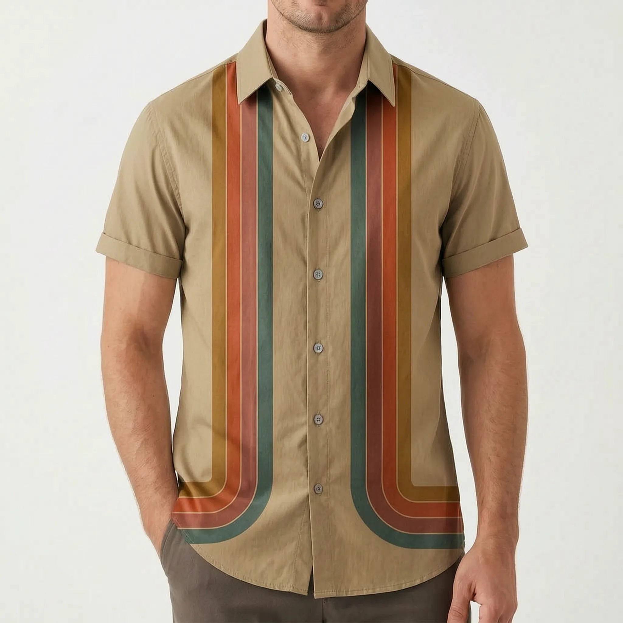 Striox™ -  Men's Short Sleeve Shirt -  Holiday Wear