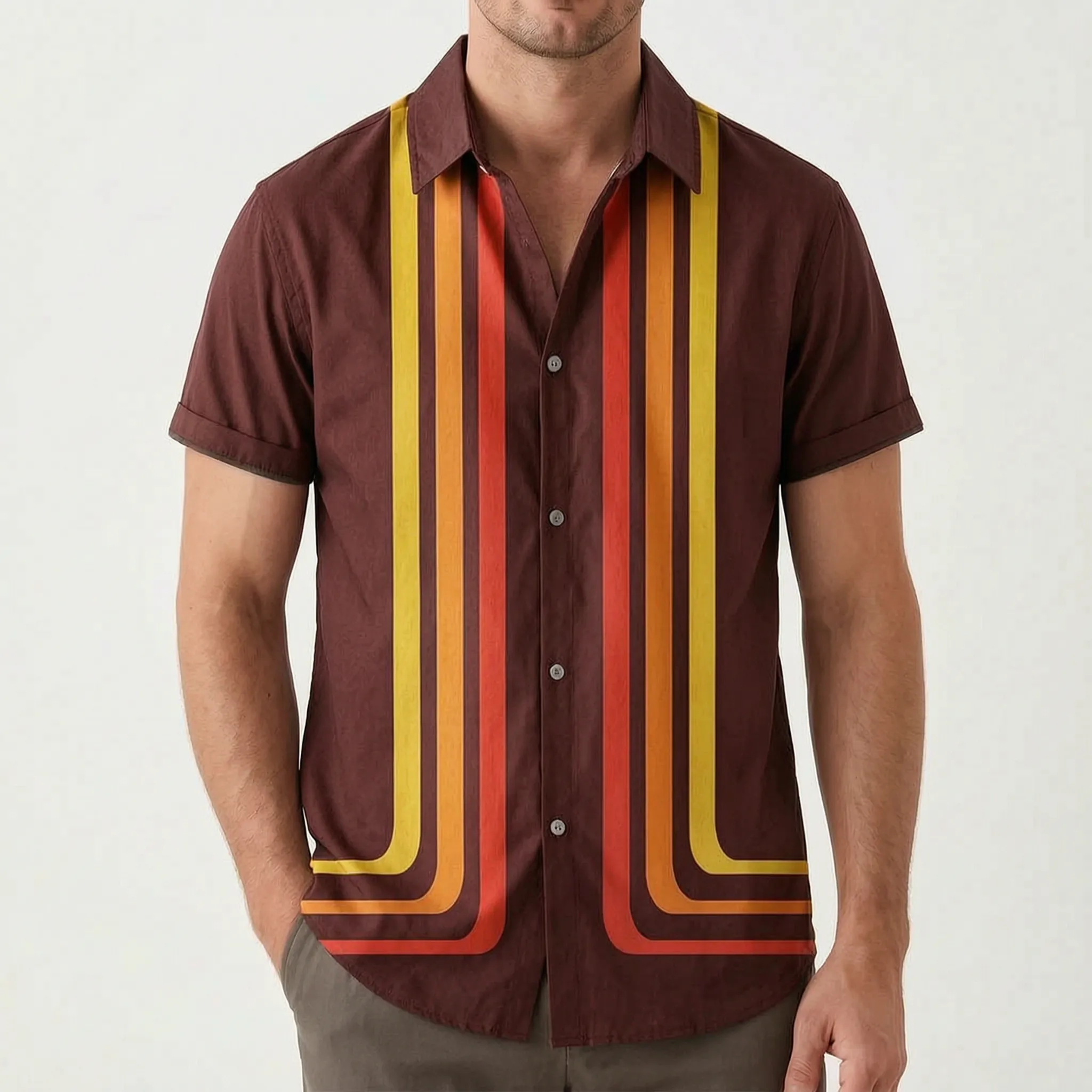 Striox™ -  Men's Short Sleeve Shirt -  Holiday Wear