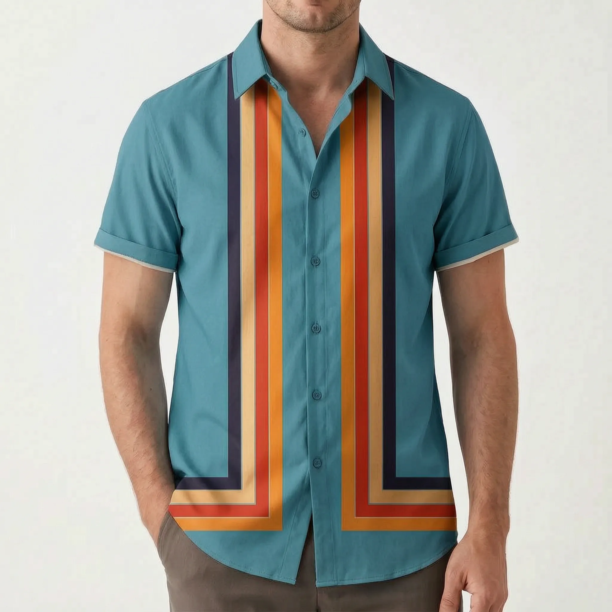 Striox™ -  Men's Short Sleeve Shirt -  Holiday Wear