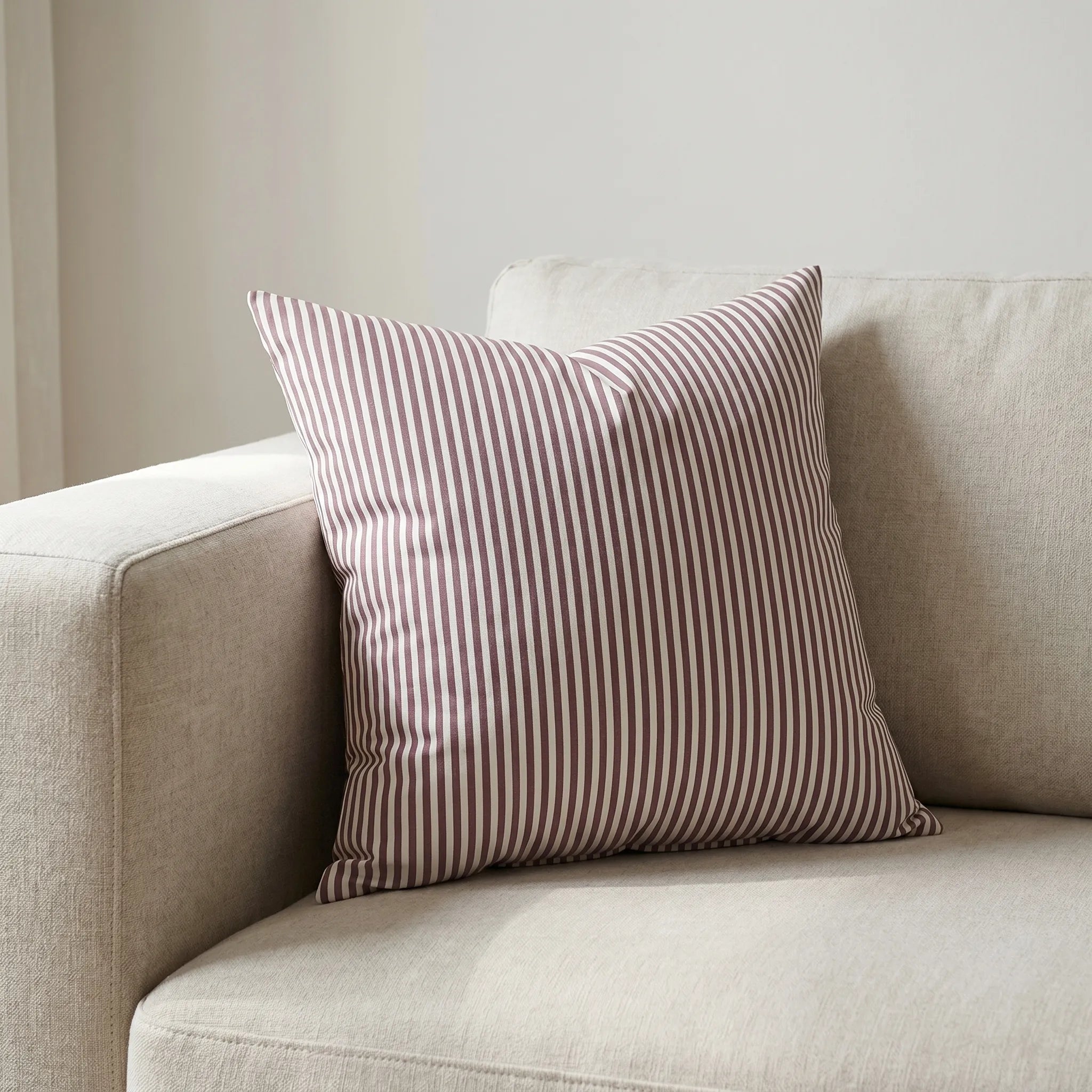 Strypa™ -  Square Striped Throw Cushion -  Supporting The Back