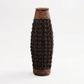 Sylvica™ -  Tall Woven Floor Vase -  Displaying Dried Flowers