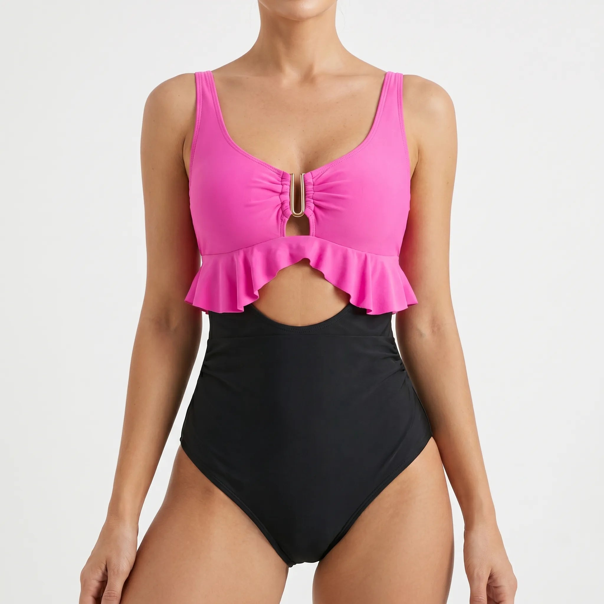 Sylvina™ -  Two-Piece Peplum Swimsuit -  Beach Holidays
