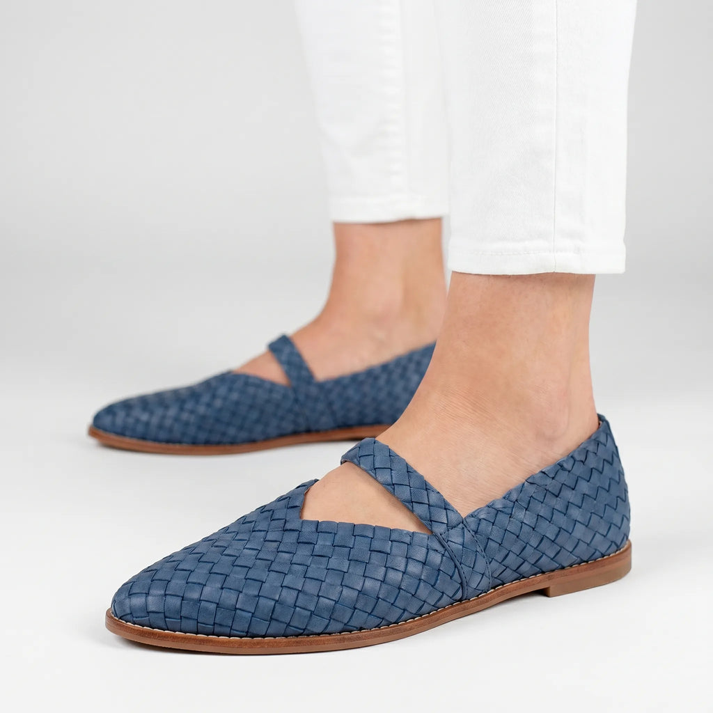 Tessina™ -  Woven Pointed Toe Mules -  Easy Slip-On Wear