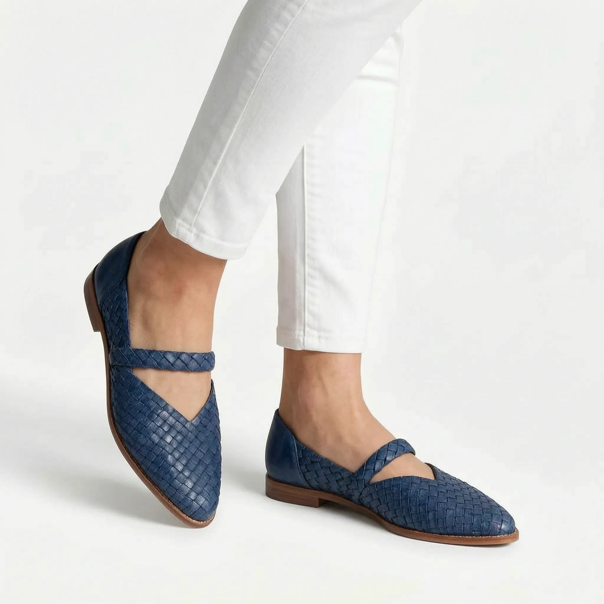 Tessina™ -  Woven Pointed Toe Mules -  Easy Slip-On Wear