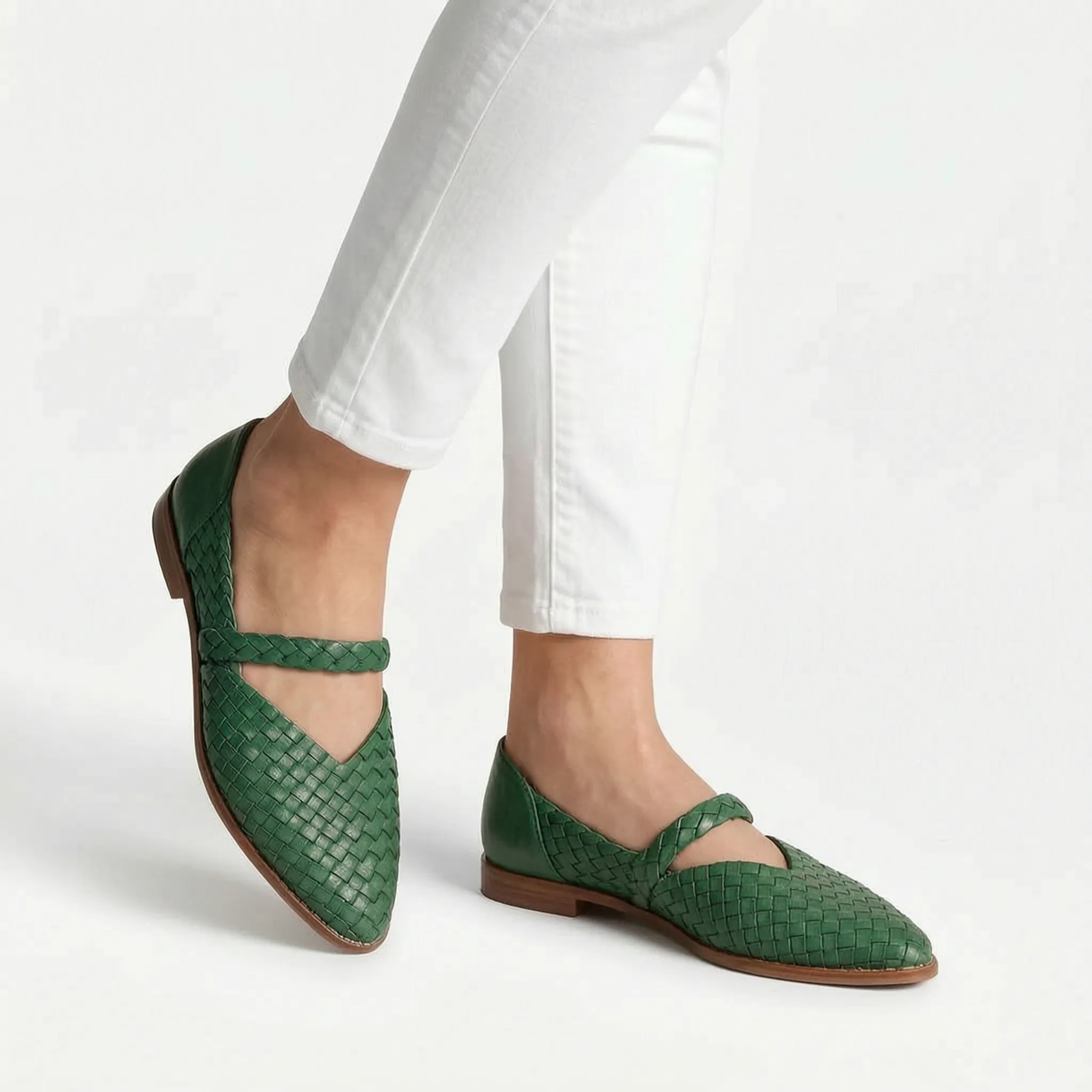 Tessina™ -  Woven Pointed Toe Mules -  Easy Slip-On Wear