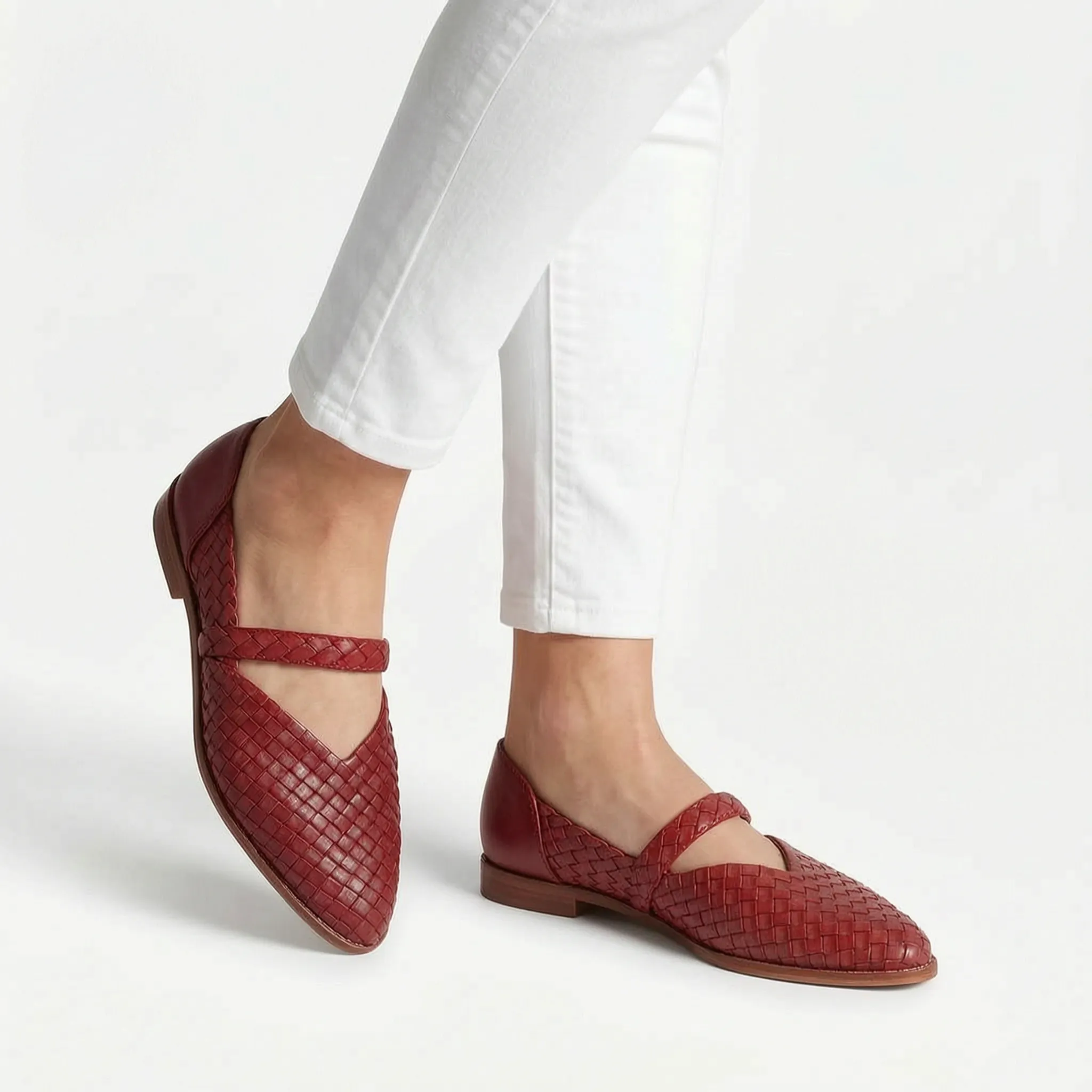 Tessina™ -  Woven Pointed Toe Mules -  Easy Slip-On Wear