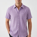 Teximo™ -  Textured Short Sleeve Shirt -  Smart Casual Dressing