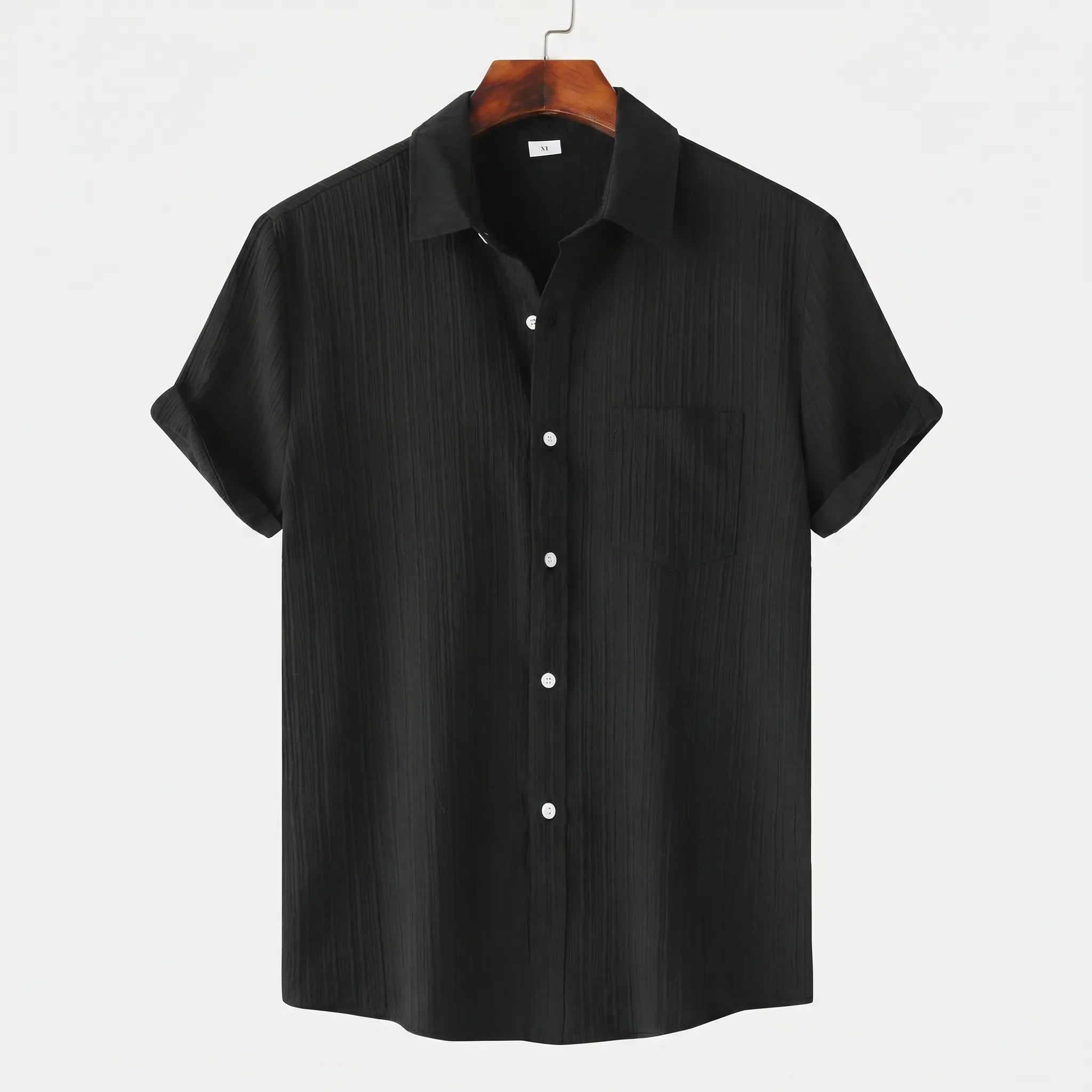 Teximo™ -  Textured Short Sleeve Shirt -  Smart Casual Dressing