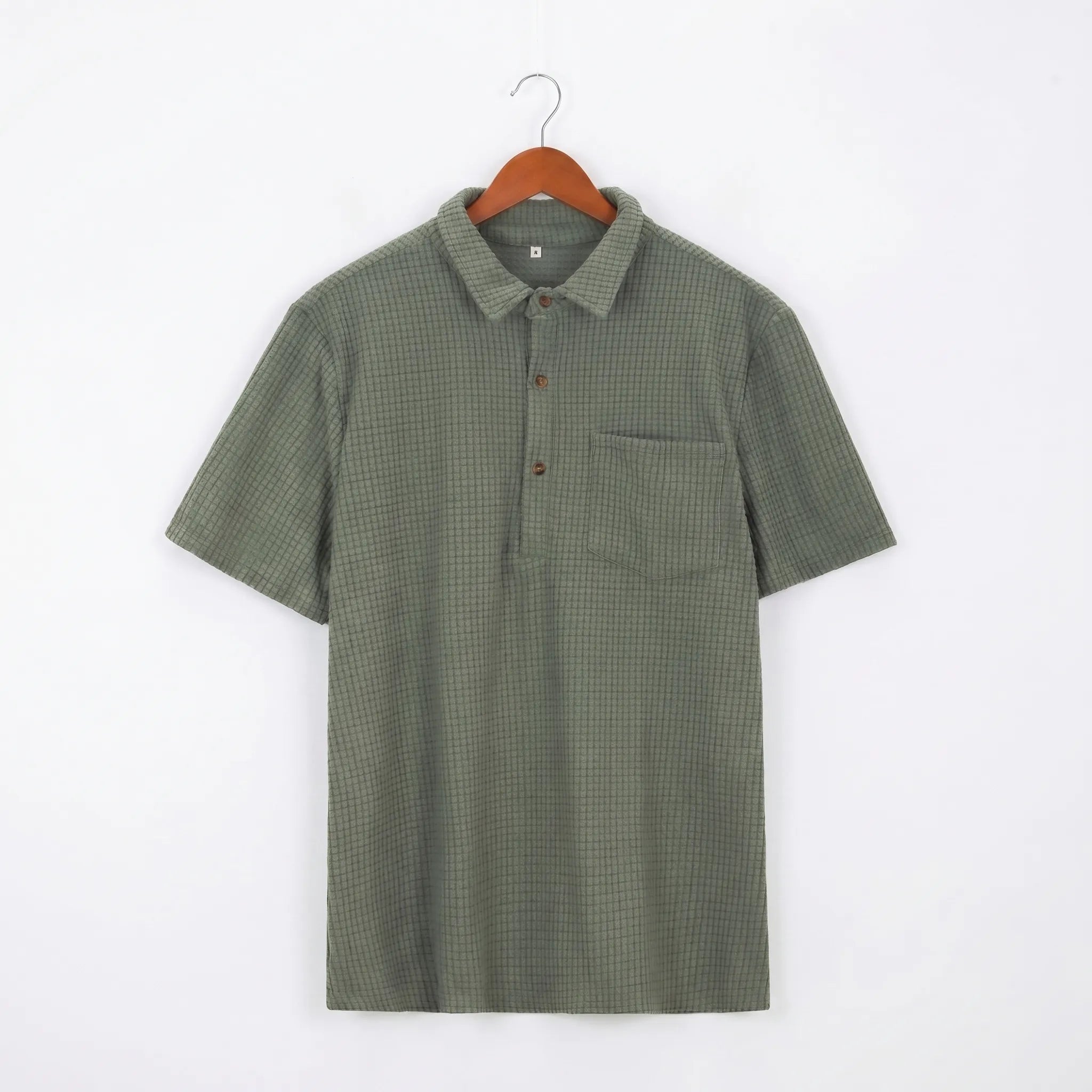 Texley™ -  Men's Waffle Textured Polo -  Casual Weekend Wear