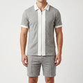 Thraydon™ -  Men's Zip-Up Polo Set -  Casual Summer Outings