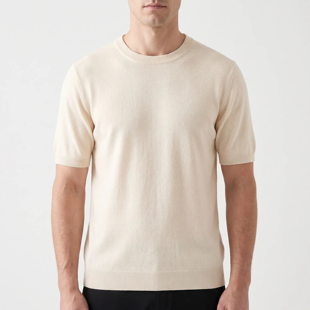 Threado™ -  Men's Knitted Short Sleeve Shirt -  Weekend City Walks