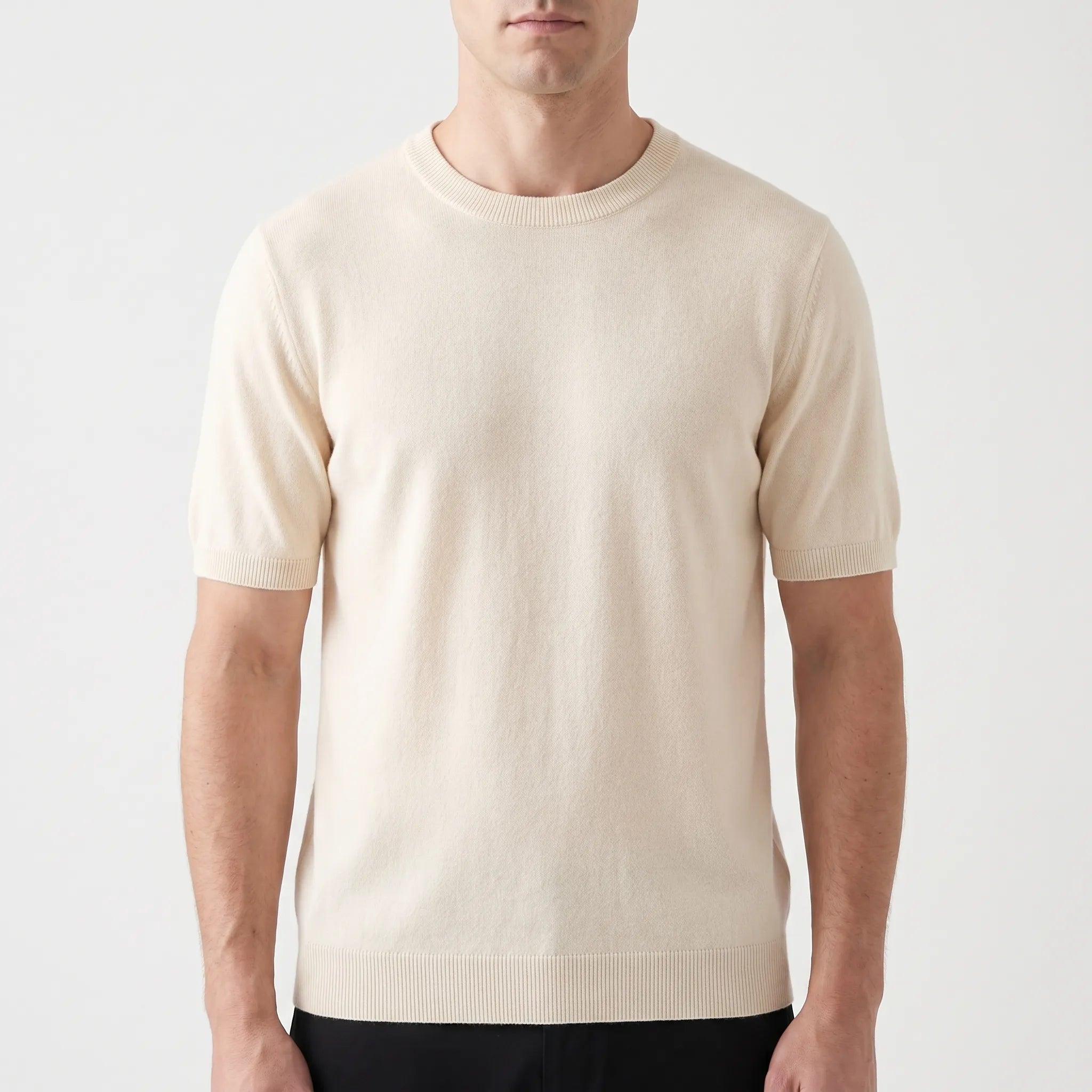 Threado™ -  Men's Knitted Short Sleeve Shirt -  Weekend City Walks