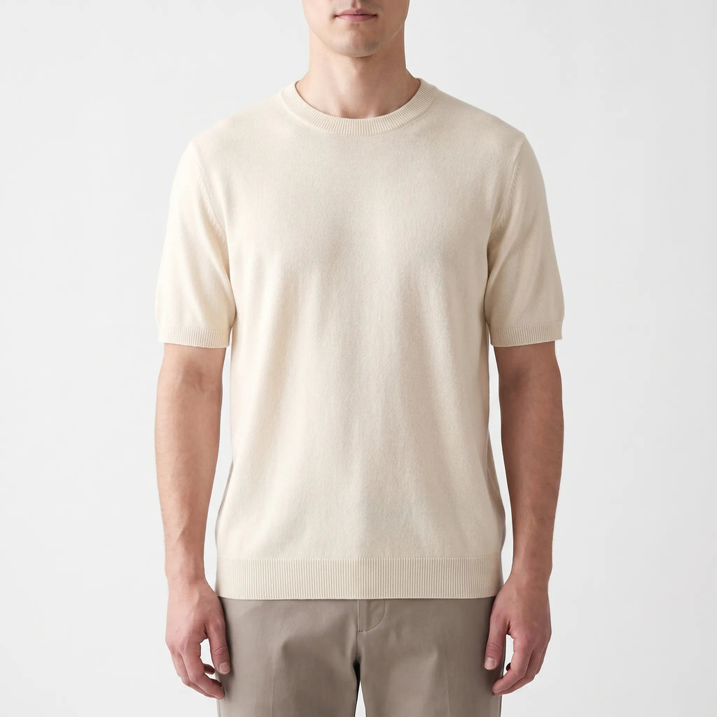Threado™ -  Men's Knitted Short Sleeve Shirt -  Weekend City Walks