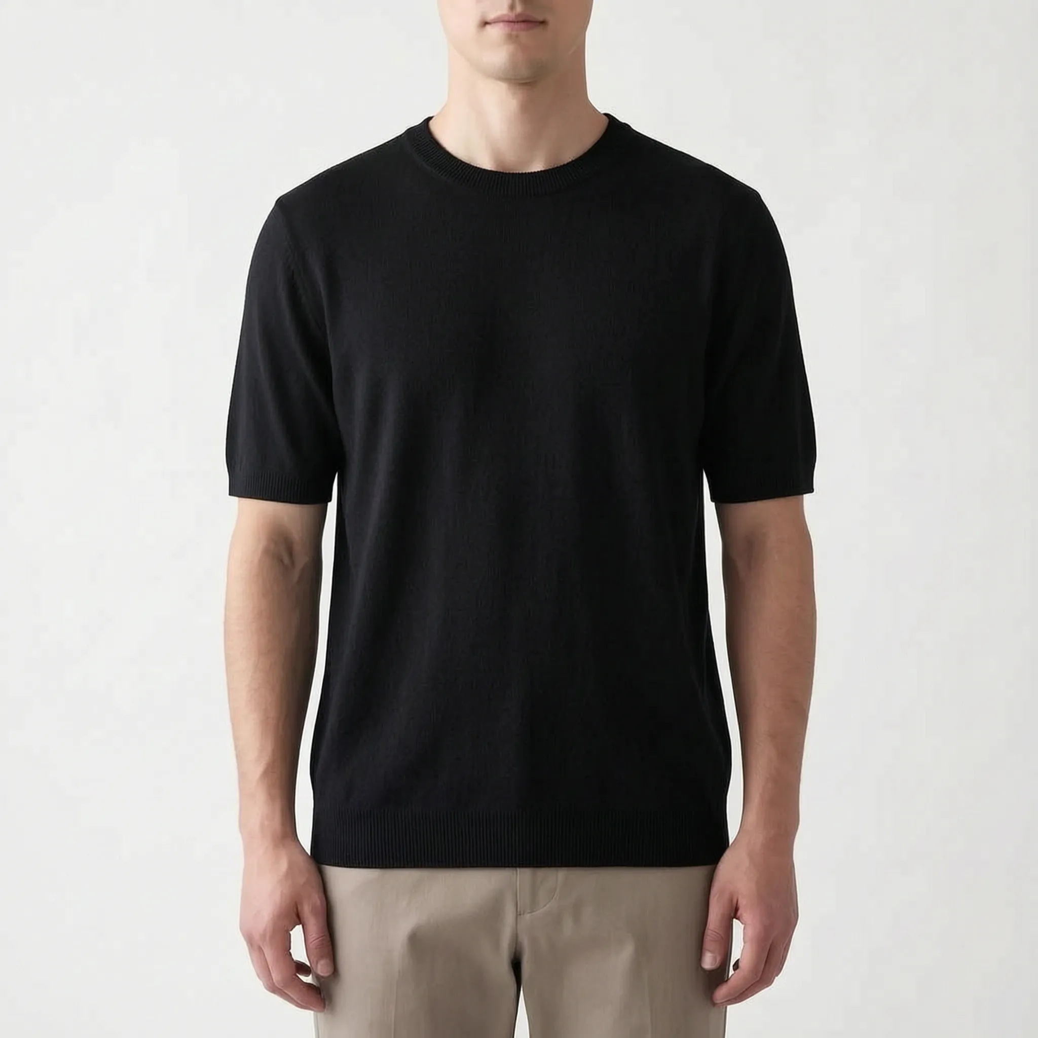 Threado™ -  Men's Knitted Short Sleeve Shirt -  Weekend City Walks