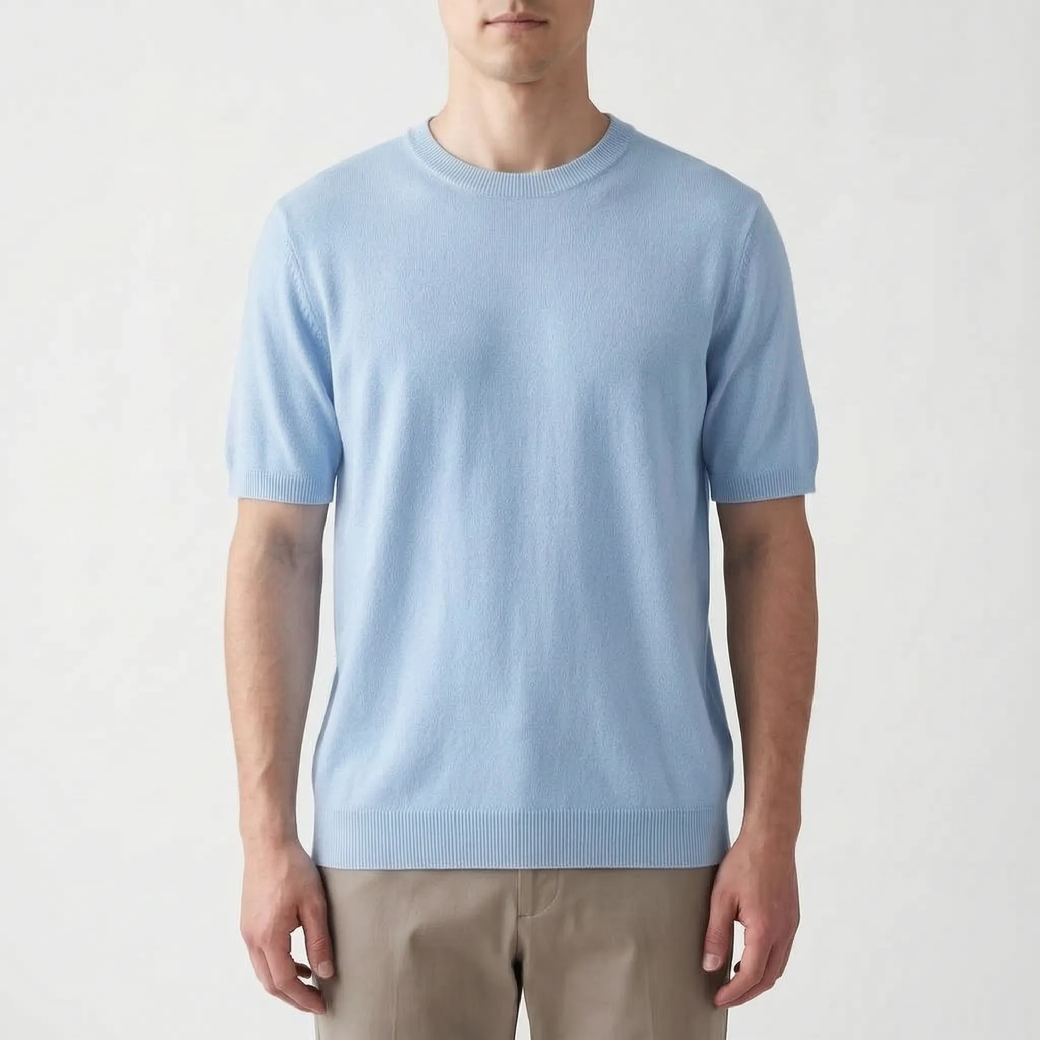 Threado™ -  Men's Knitted Short Sleeve Shirt -  Weekend City Walks