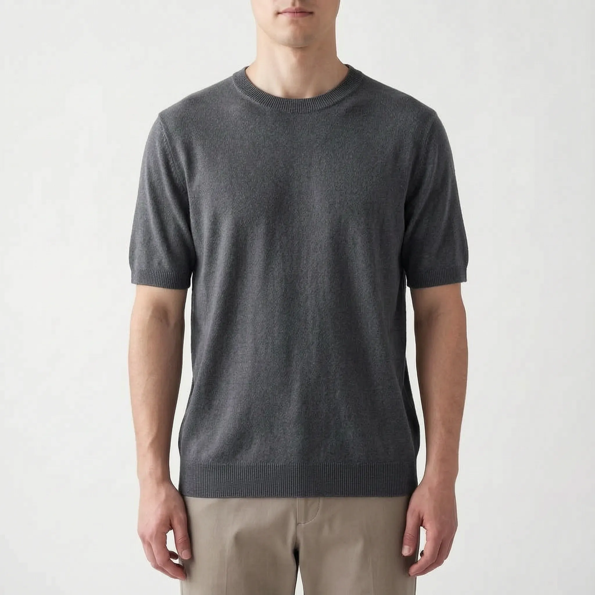 Threado™ -  Men's Knitted Short Sleeve Shirt -  Weekend City Walks