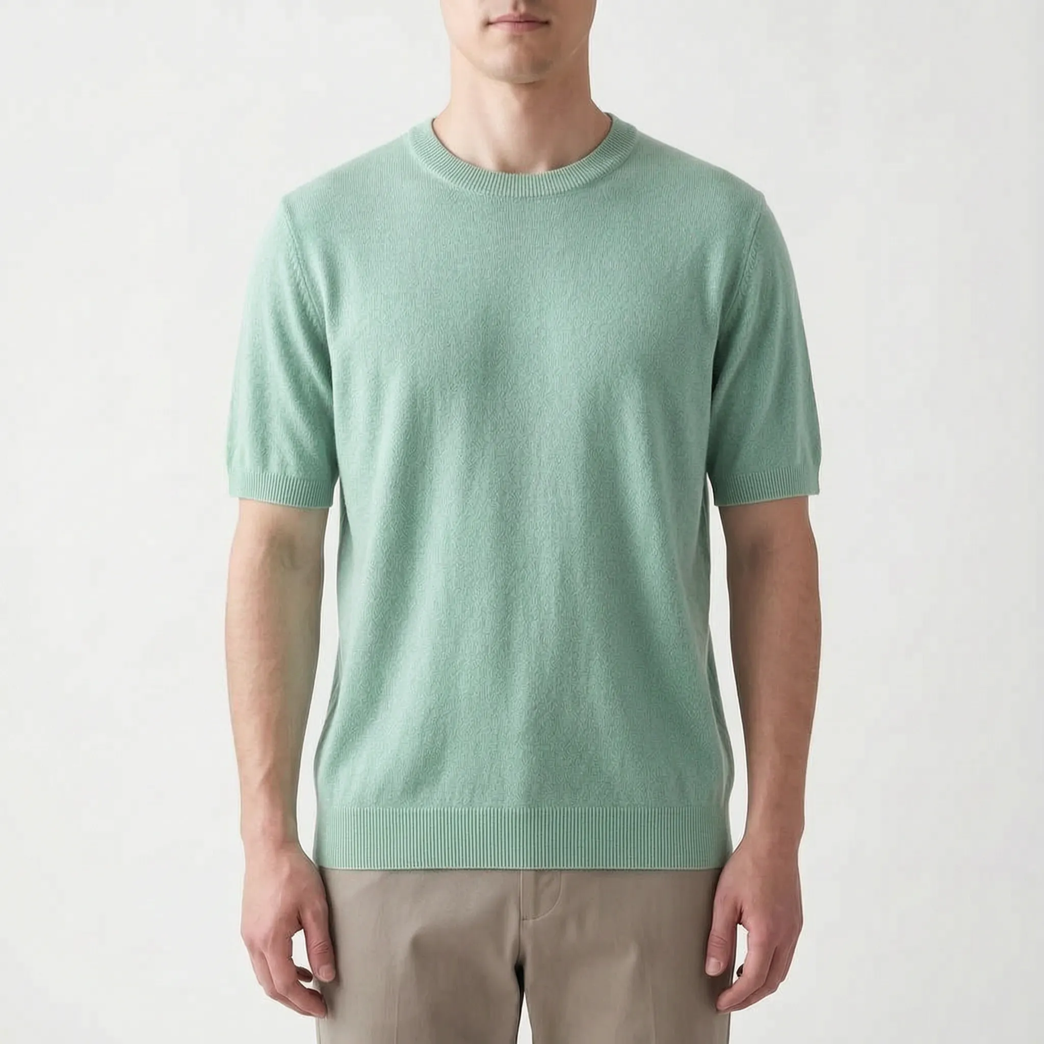 Threado™ -  Men's Knitted Short Sleeve Shirt -  Weekend City Walks