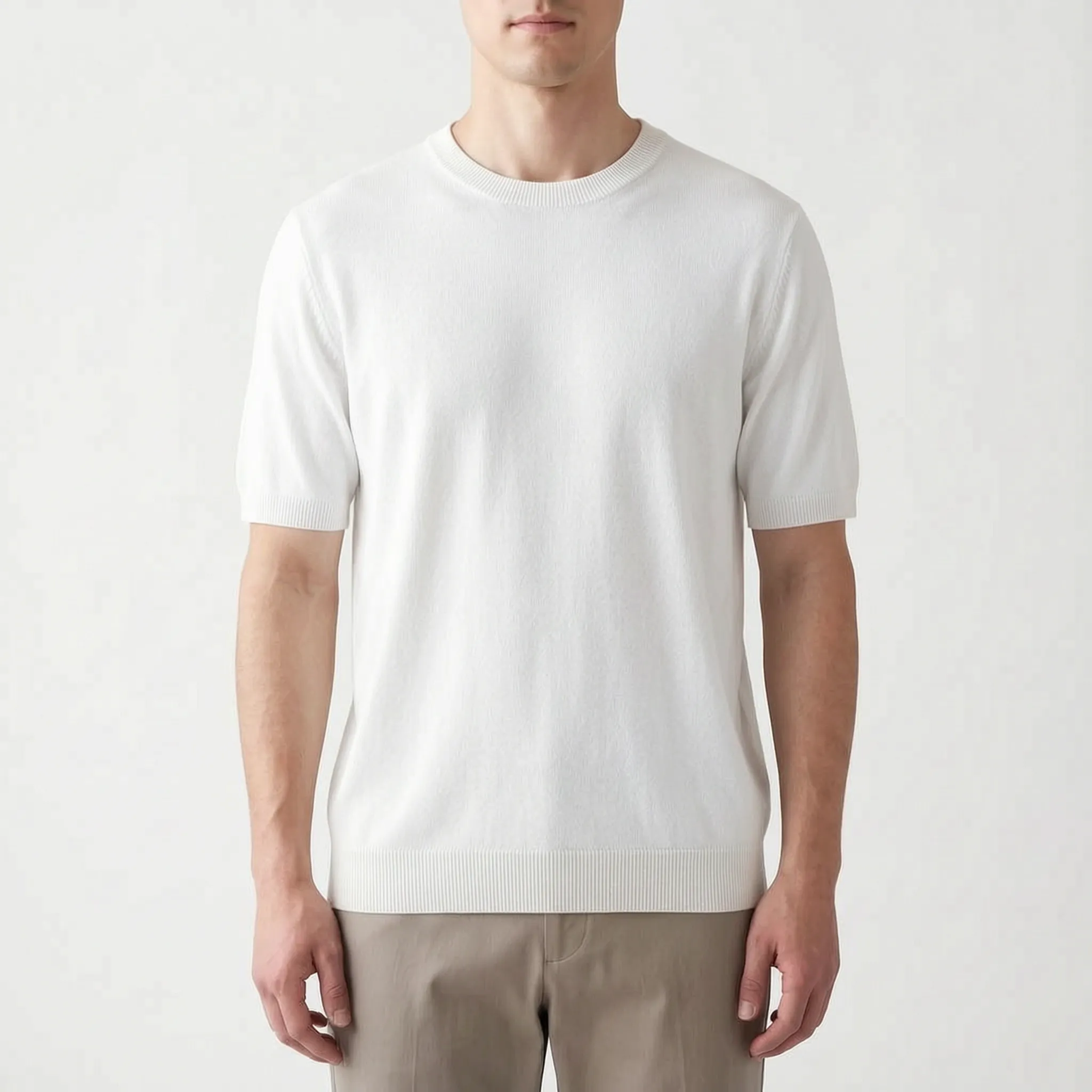 Threado™ -  Men's Knitted Short Sleeve Shirt -  Weekend City Walks