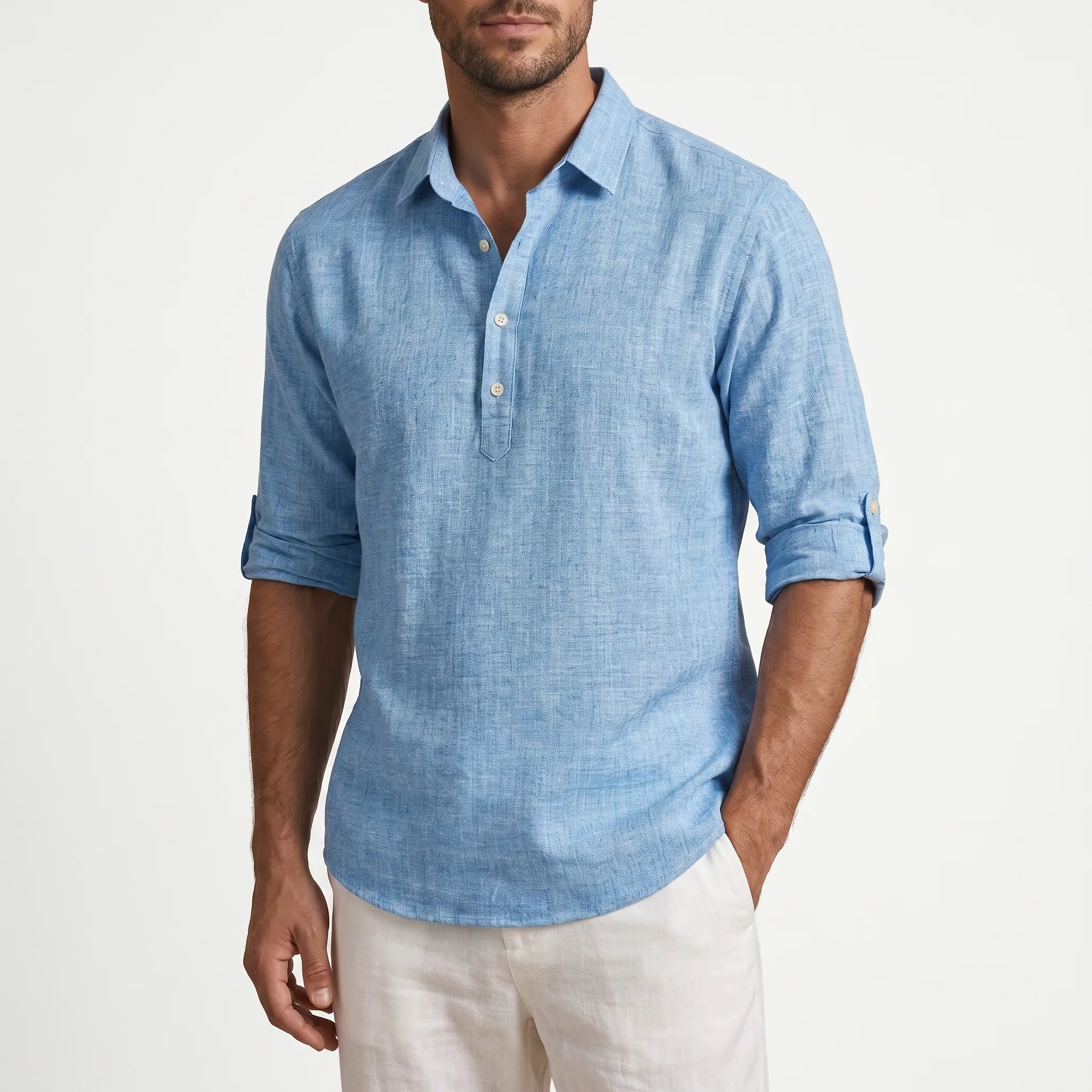 Trevail™ -  Long Sleeved Polo Shirt -  Weekend Pub Lunches