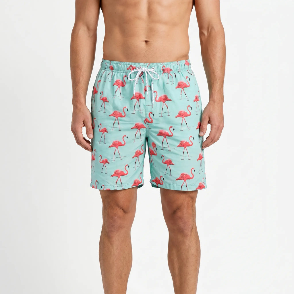 Tropicglide™ -  Men's Printed Swim Shorts -  Beach Holidays
