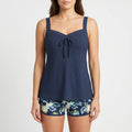 Tropicora™ -  Two Piece Ribbed Tankini Set -  Relaxing Poolside