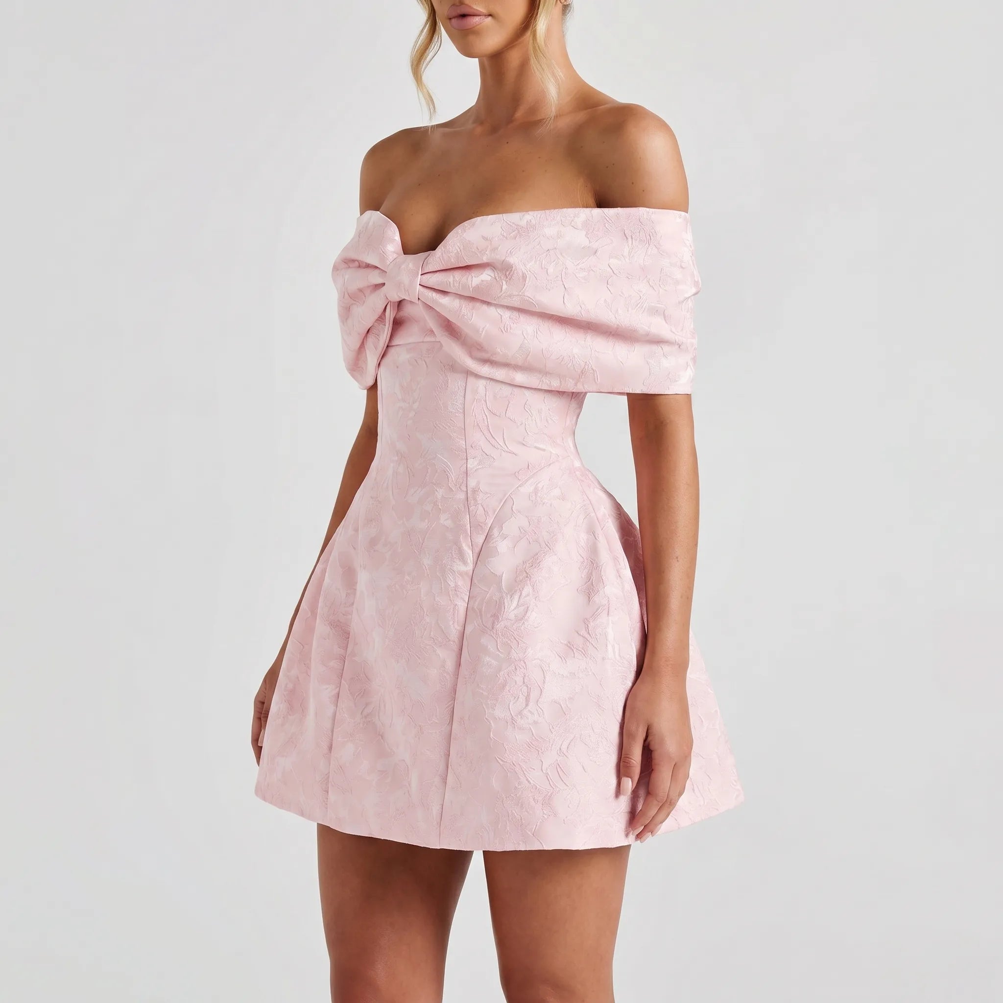 Tulienne™ -  Off-Shoulder Mini Dress -  Attending Formal Weddings