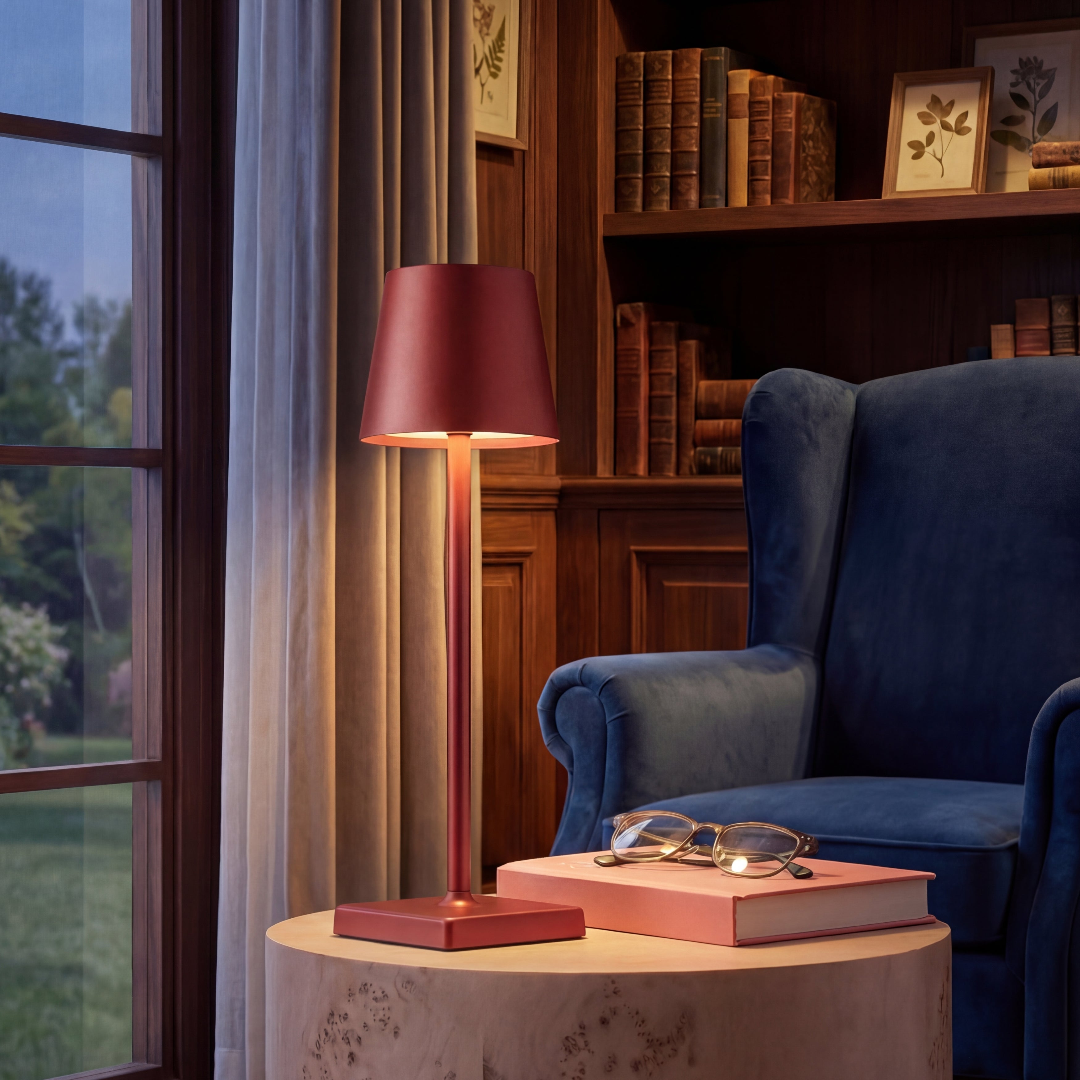 Modern Touch-Control Dimmable Rechargeable LED Table Lamp