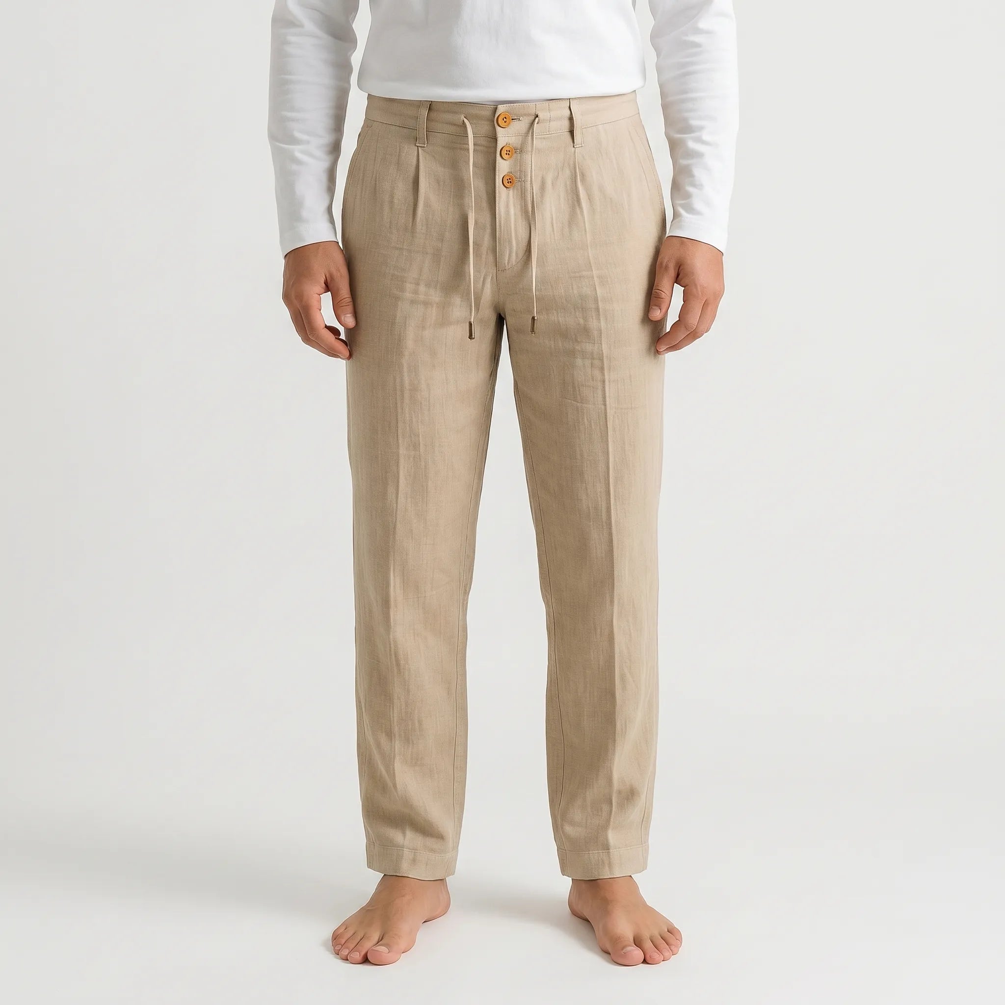 Vaelon™ -  Straight Leg Summer Trousers -  Warm Weather Dressing
