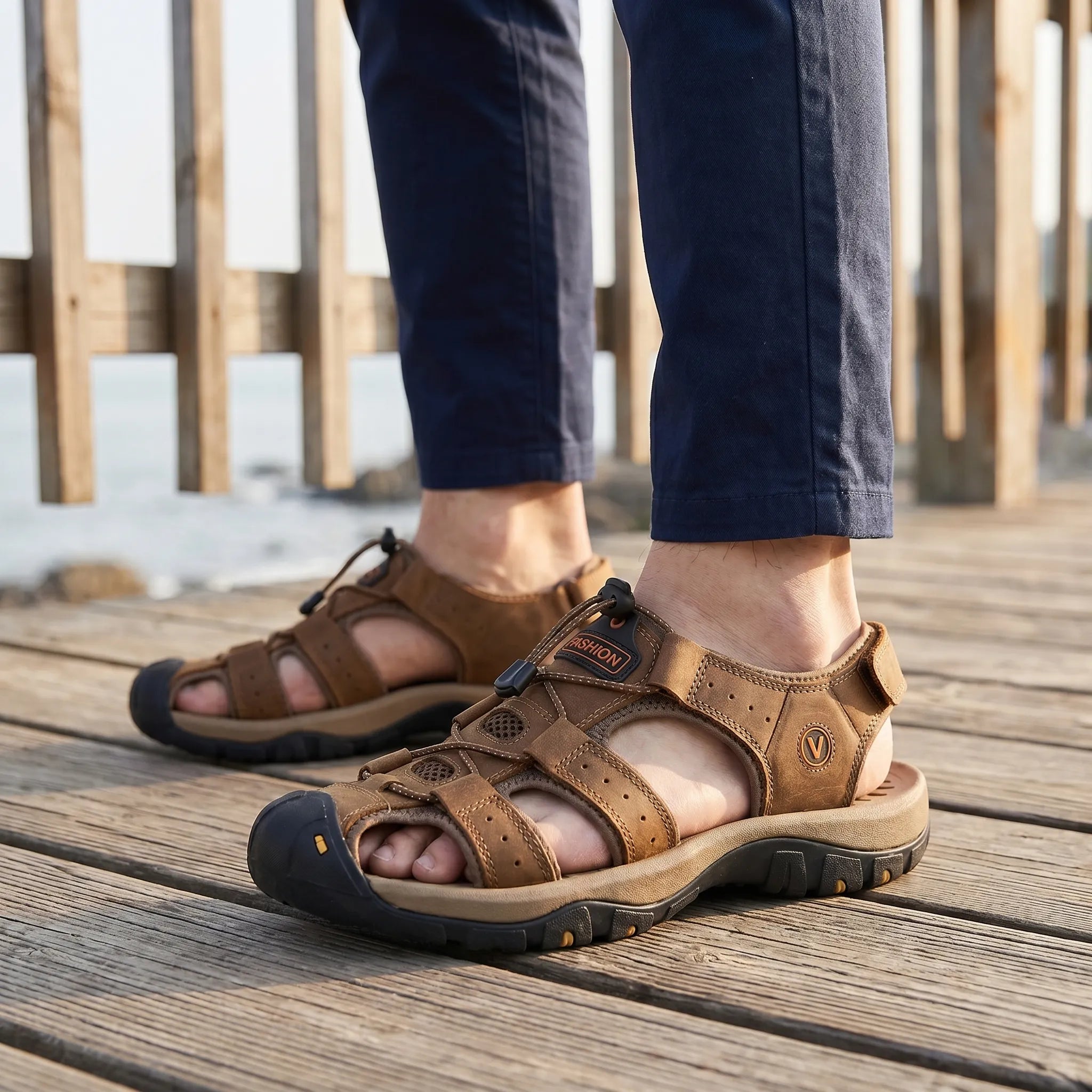 Valerest™ -  Closed-Toe Walking Sandals -  Exploring Uneven Trails