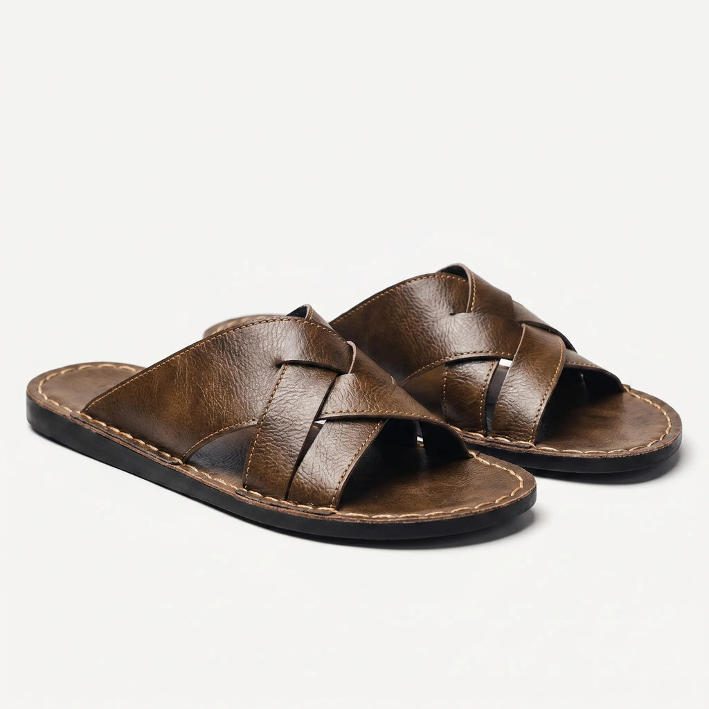 Valeris™ -  Woven Strap Slide Sandal -  Casual Summer Walks