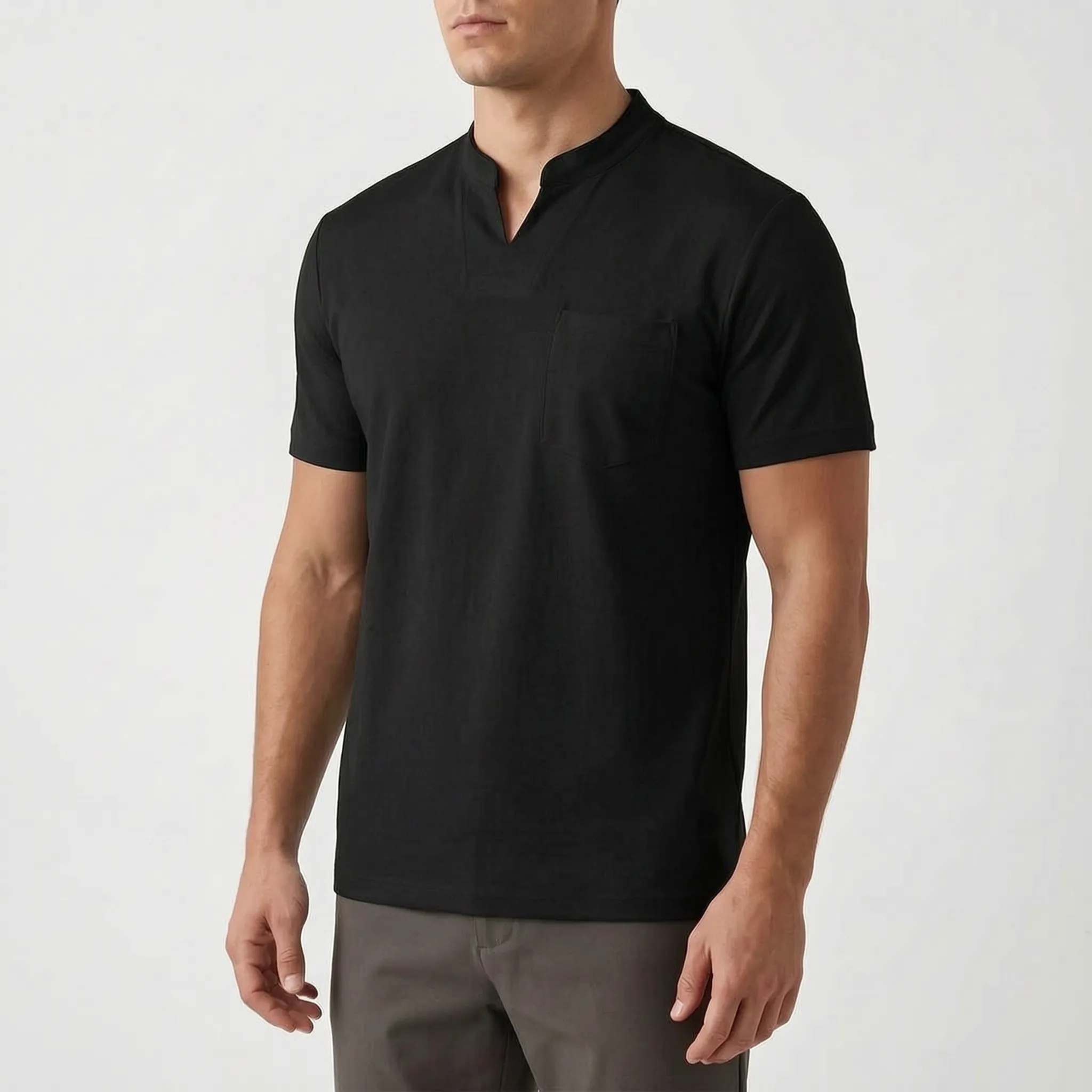 Vancor™ -  Men's Notch-Neck Shirt -  Smart-Casual Events
