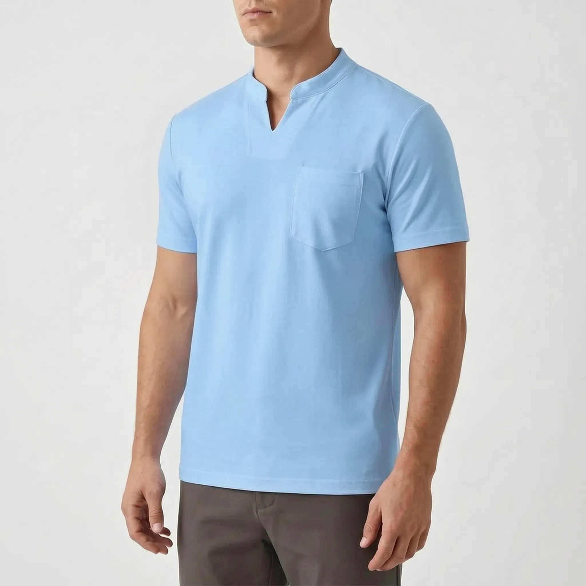 Vancor™ -  Men's Notch-Neck Shirt -  Smart-Casual Events
