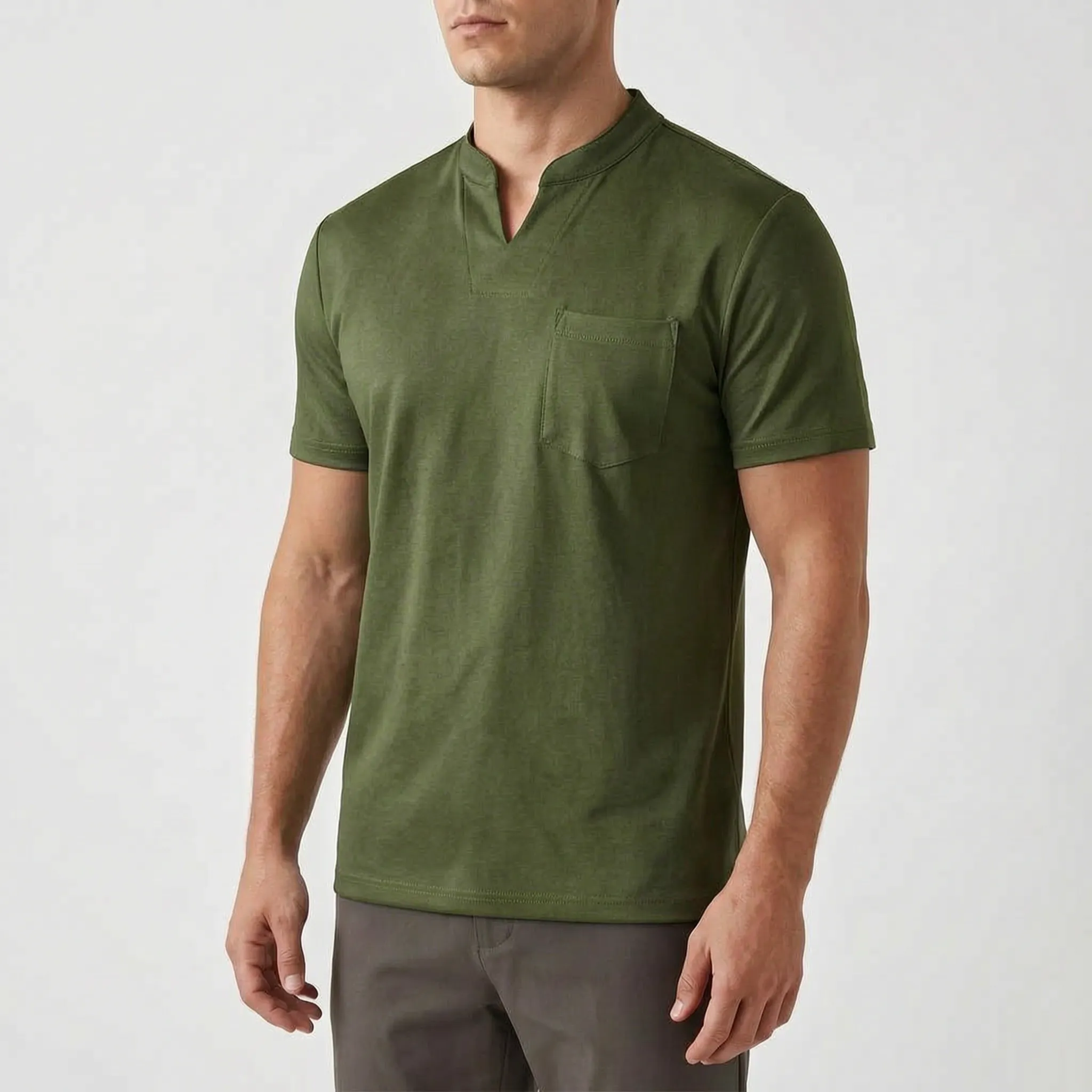 Vancor™ -  Men's Notch-Neck Shirt -  Smart-Casual Events
